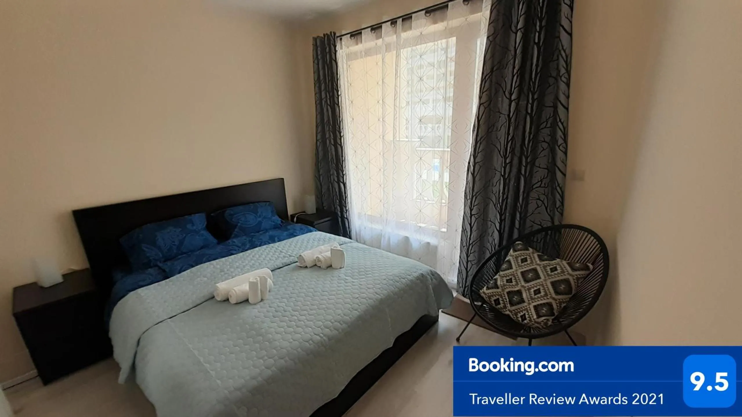 Photo of the whole room, Bed in RELAX Apartment in Varna South Bay Residence