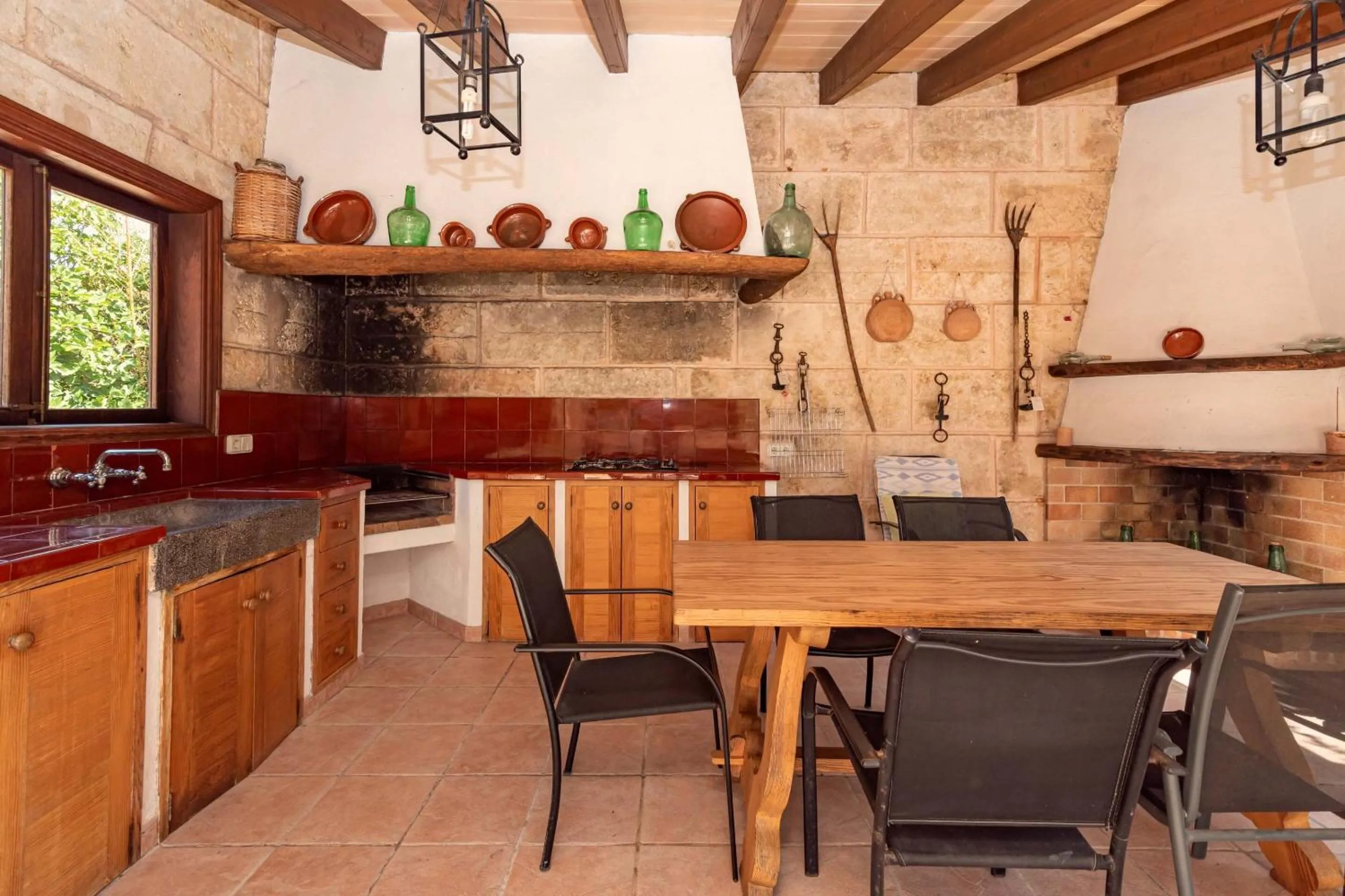 BBQ facilities in Villa Colonya by Sealand Villas