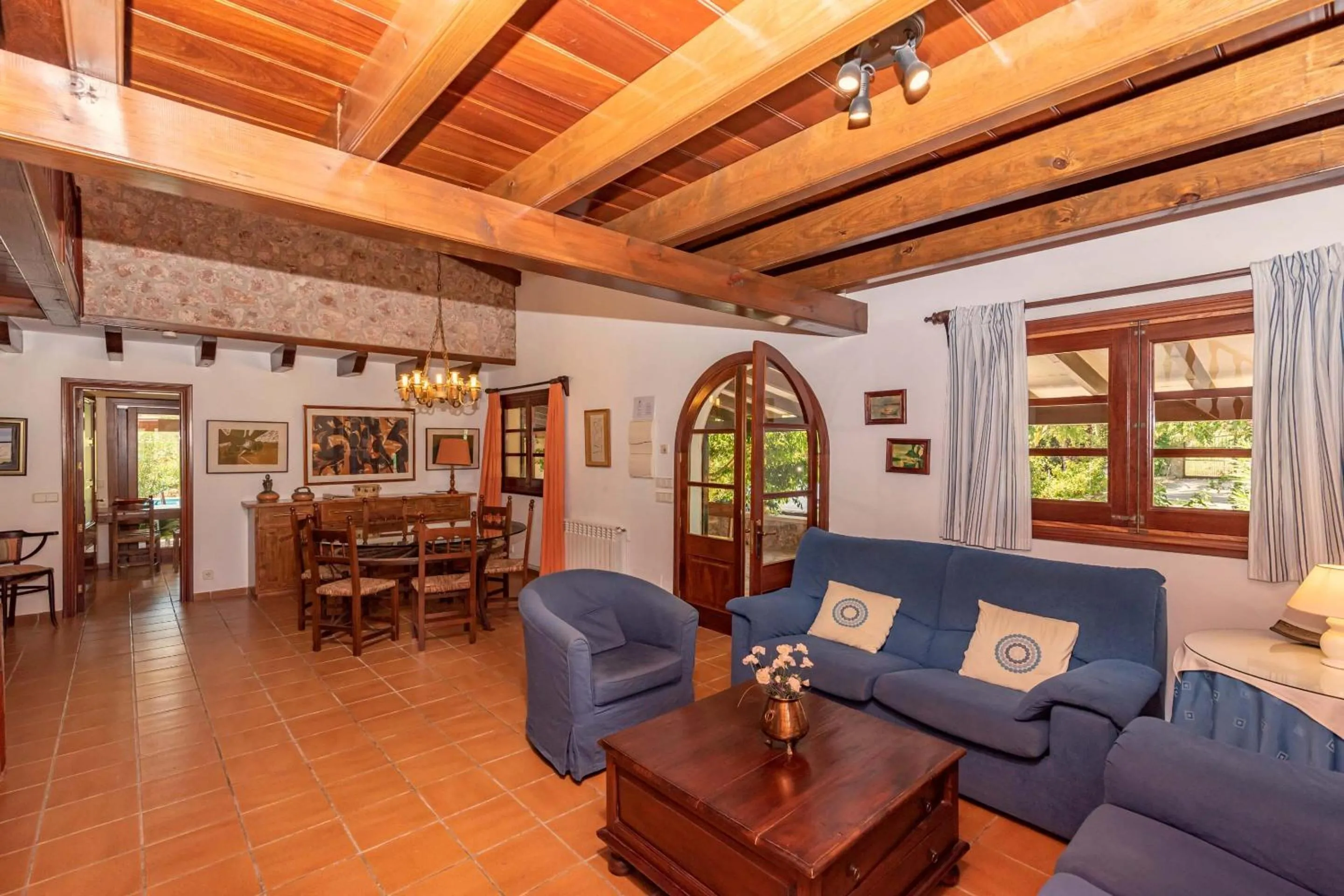 Living room in Villa Colonya by Sealand Villas