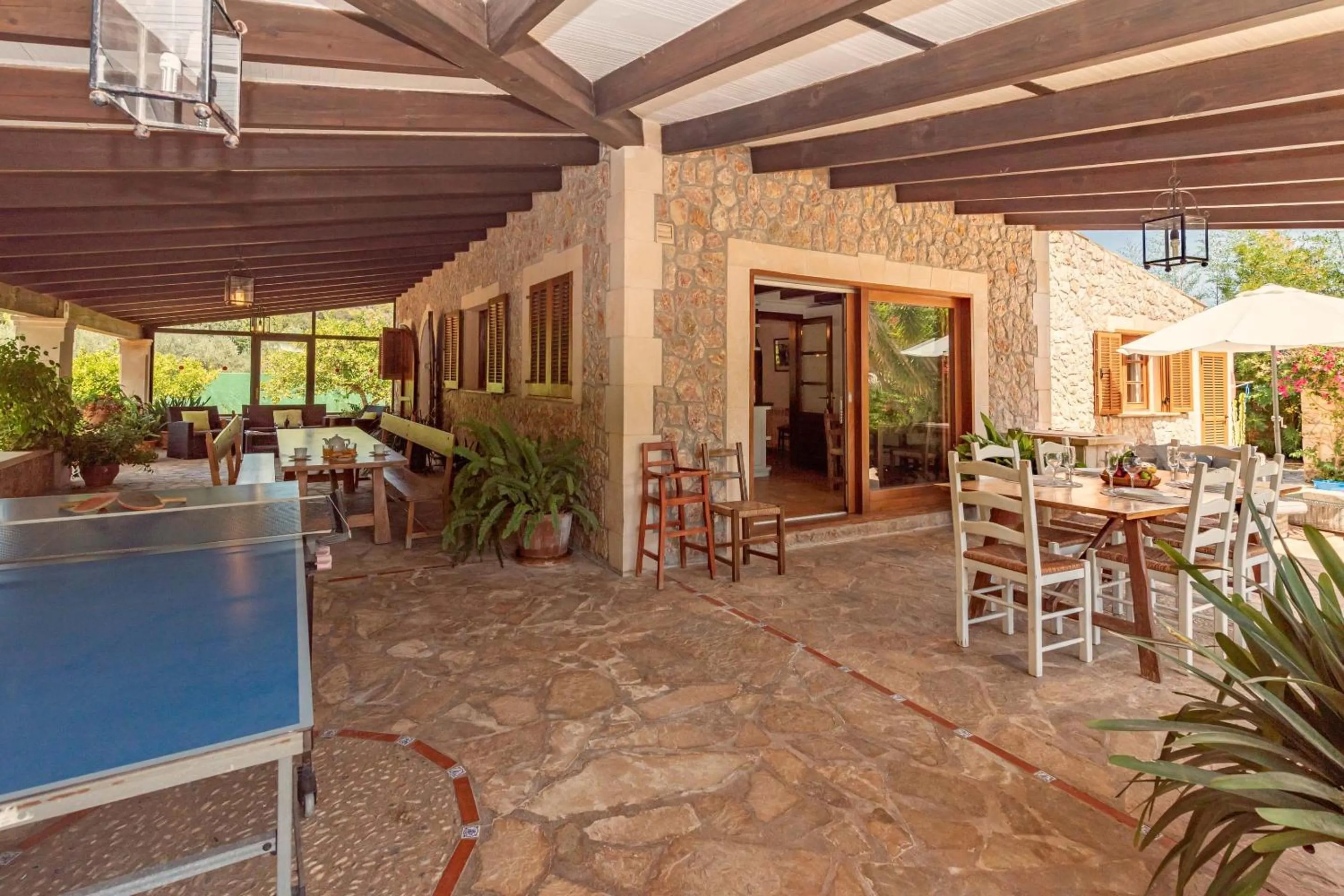Table tennis in Villa Colonya by Sealand Villas