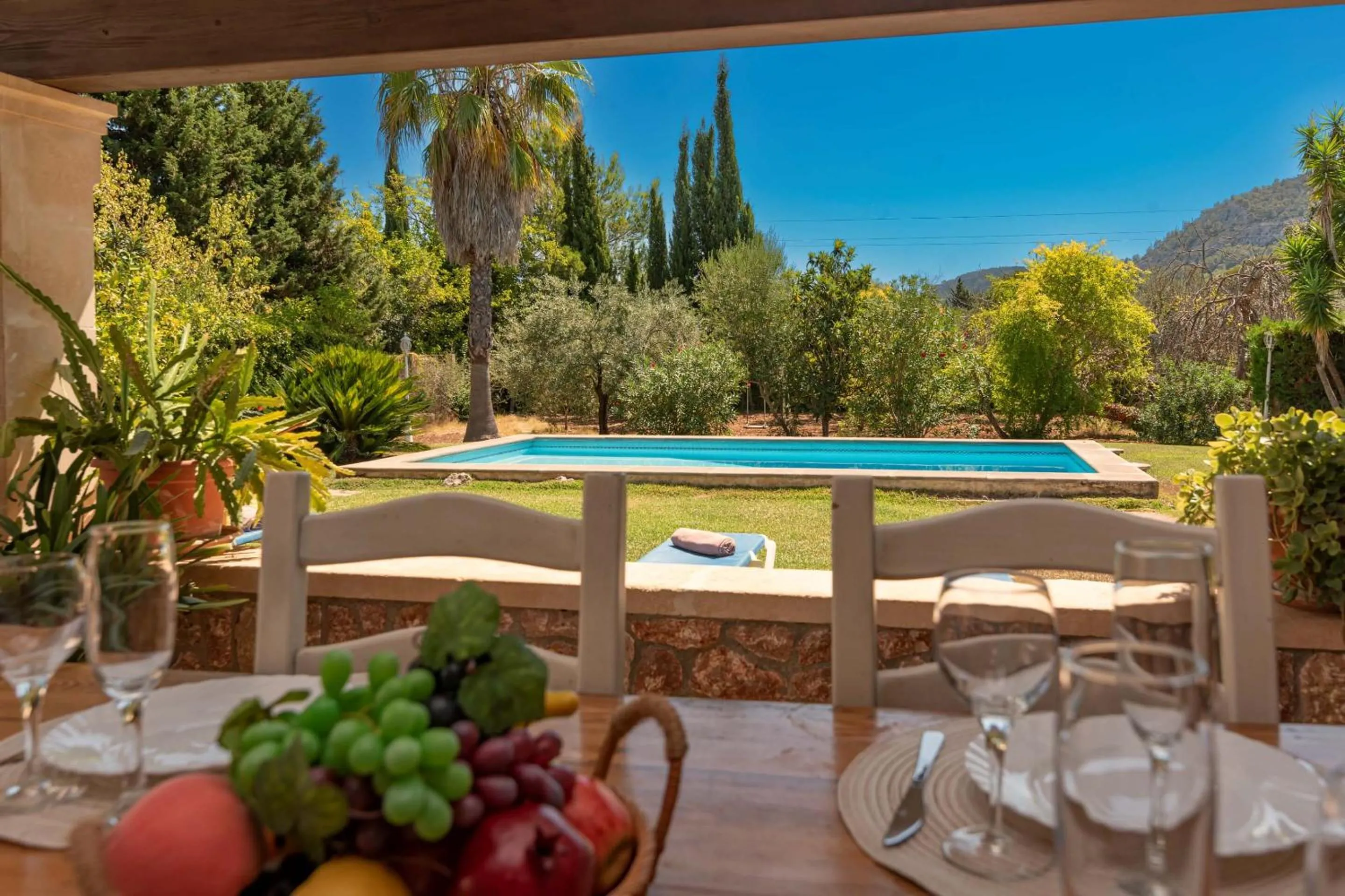 Garden view in Villa Colonya by Sealand Villas