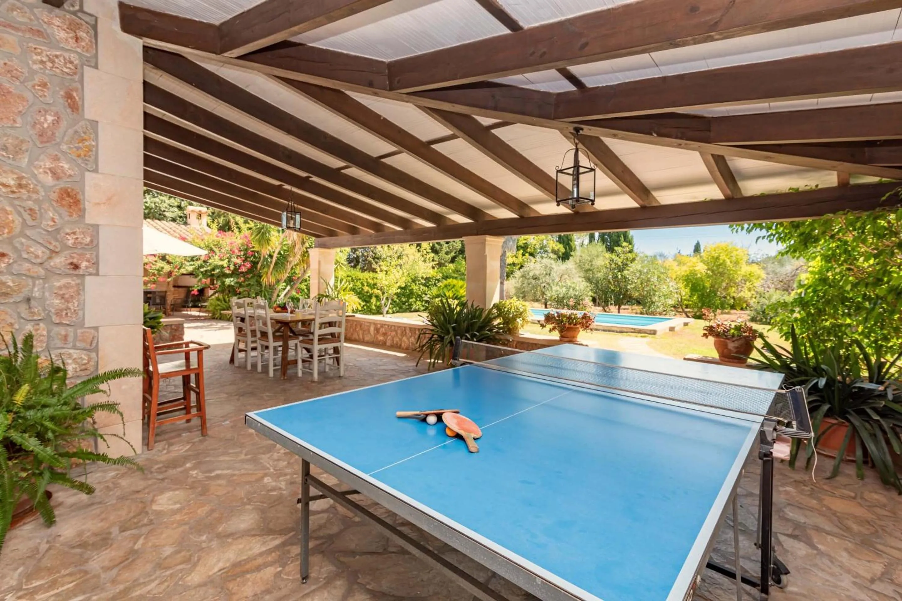 Table tennis in Villa Colonya by Sealand Villas