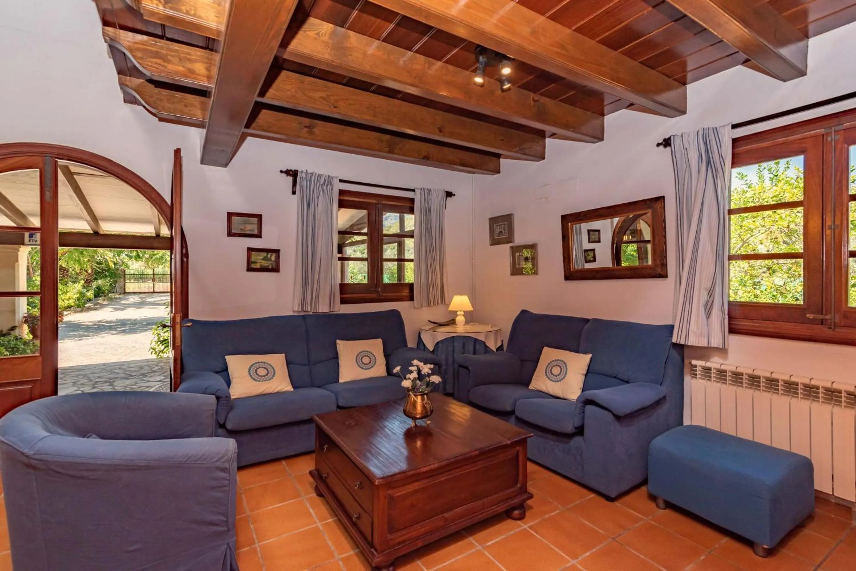 Living room in Villa Colonya by Sealand Villas
