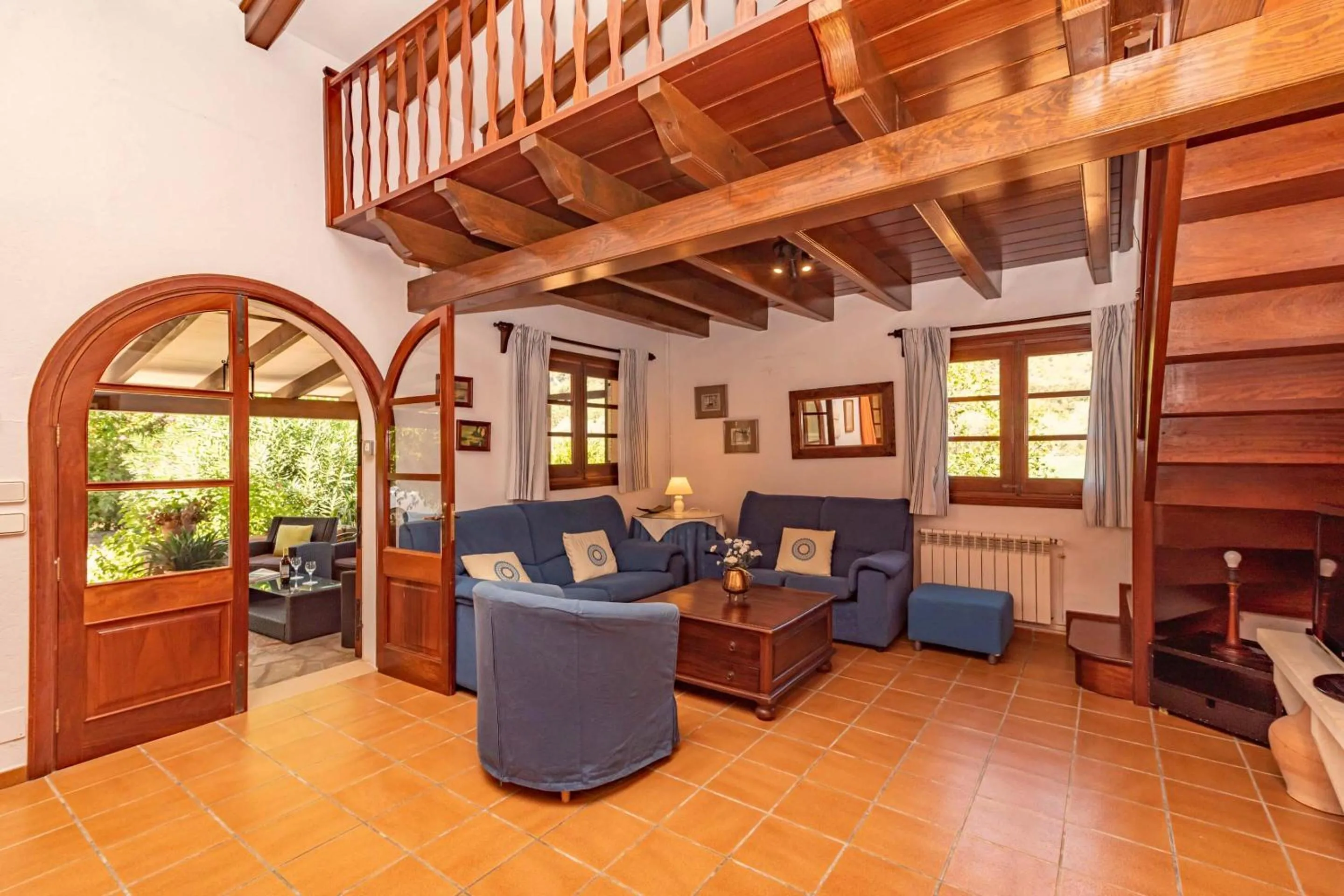 Living room in Villa Colonya by Sealand Villas