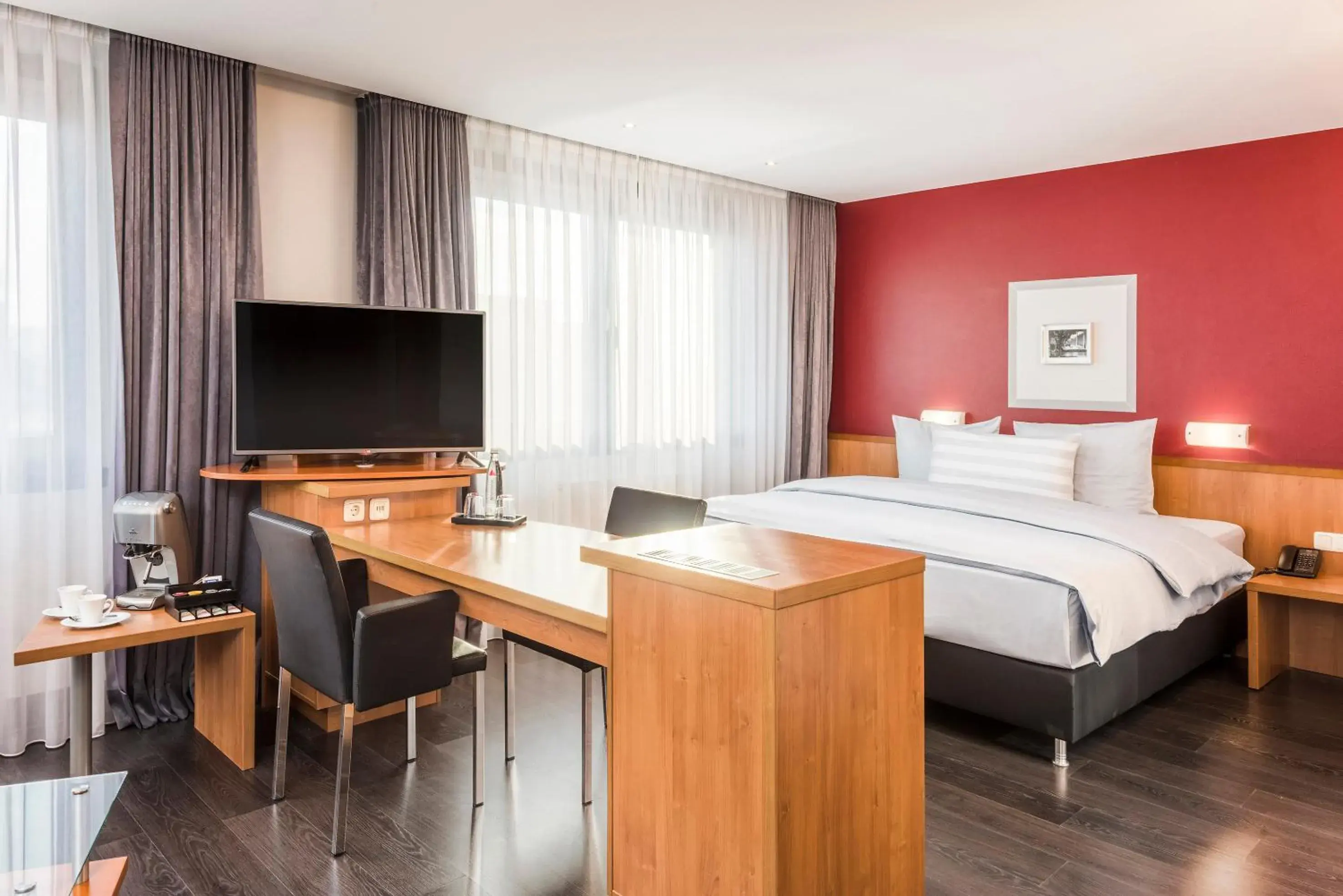 Bed in Hotel Wolfsburg Centrum, Affiliated by Meliá Bed in Hotel Wolfsburg Centrum, Affiliated by Meliá