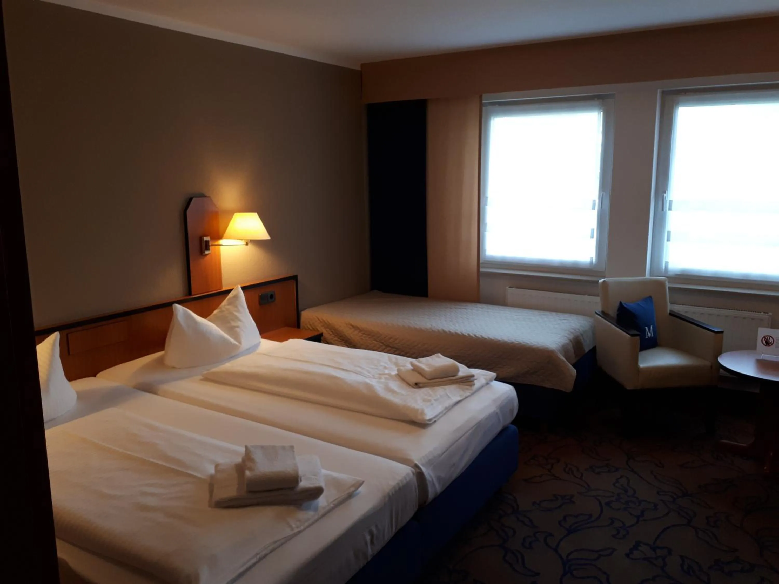 Photo of the whole room, Bed in Hotel Markkleeberger Hof