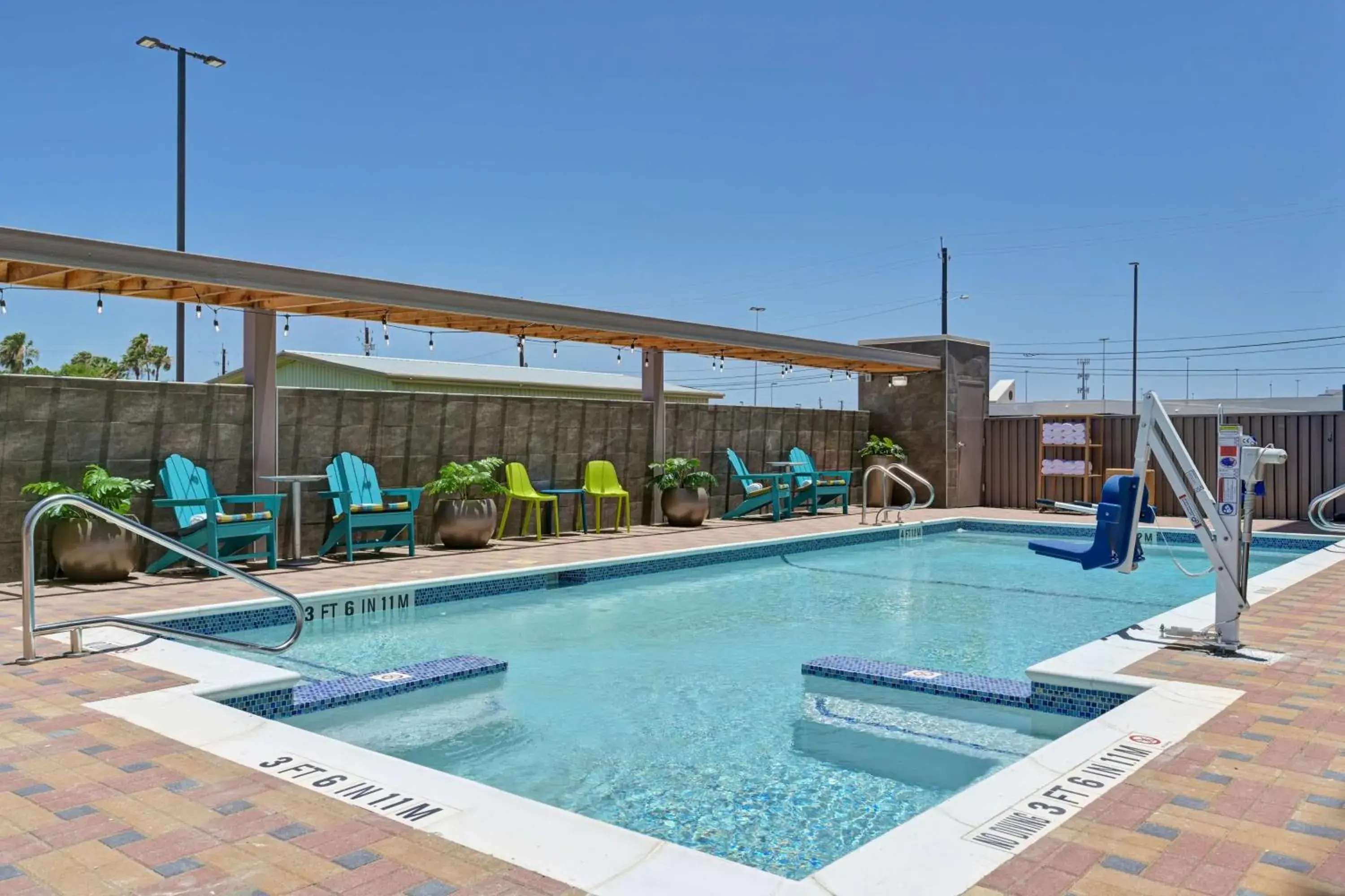 Pool view in Home2 Suites Corpus Christi Southeast, Tx Pool view in Home2 Suites Corpus Christi Southeast, Tx