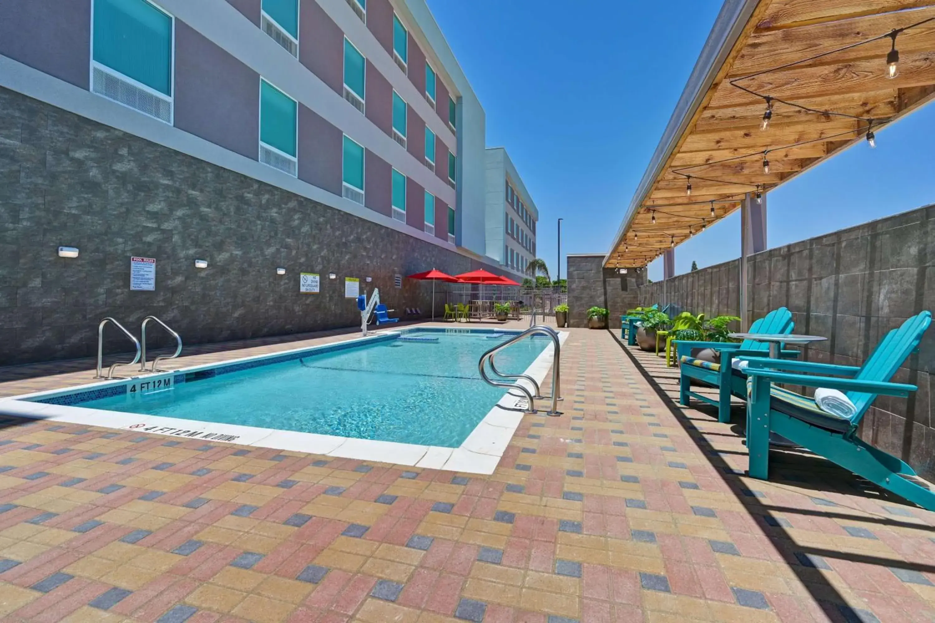 Pool view in Home2 Suites Corpus Christi Southeast, Tx Pool view in Home2 Suites Corpus Christi Southeast, Tx