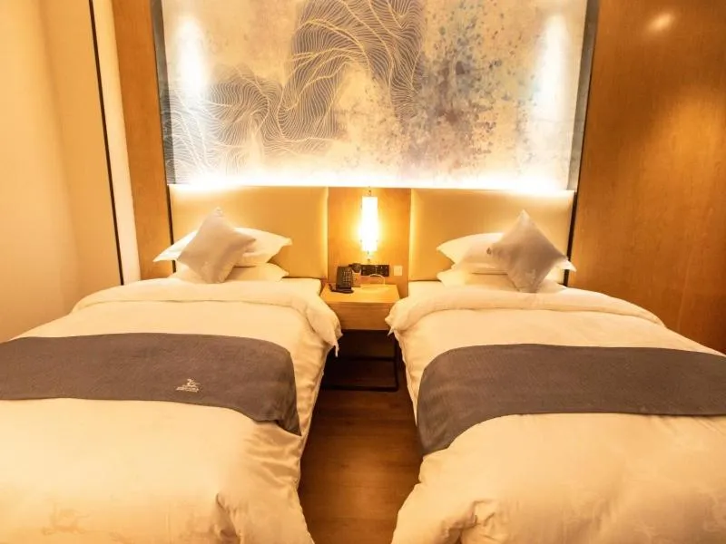 Bed in GreenTree Eastern Linyi Airport