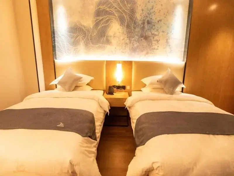 Bed in GreenTree Eastern Linyi Airport Bed in GreenTree Eastern Linyi Airport