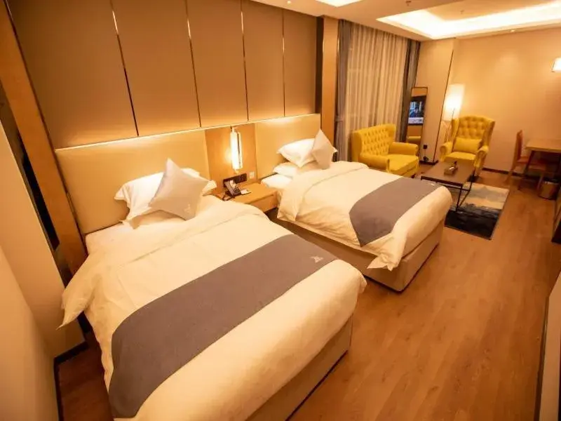 Bed in GreenTree Eastern Linyi Airport Bed in GreenTree Eastern Linyi Airport