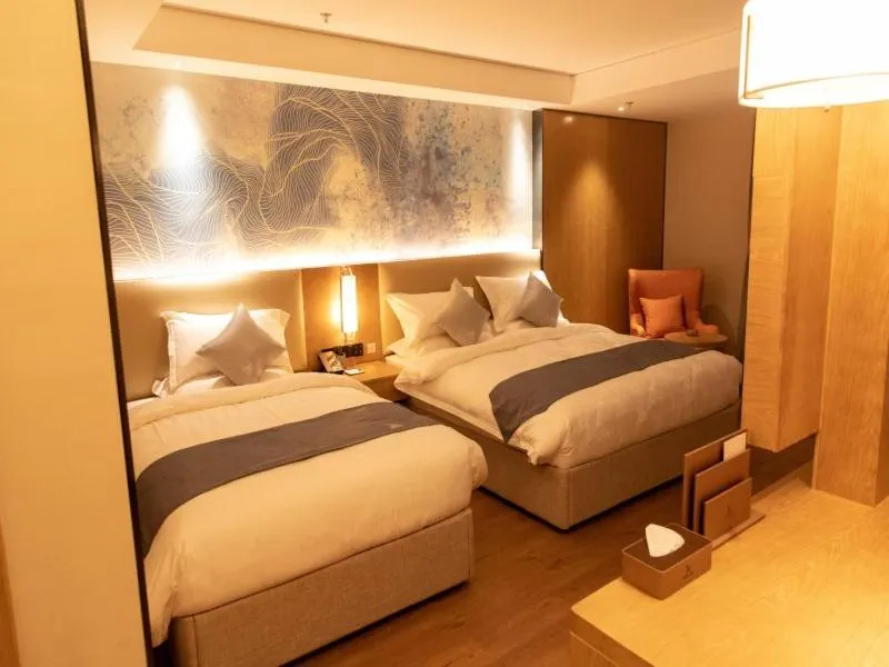 Bed in GreenTree Eastern Linyi Airport