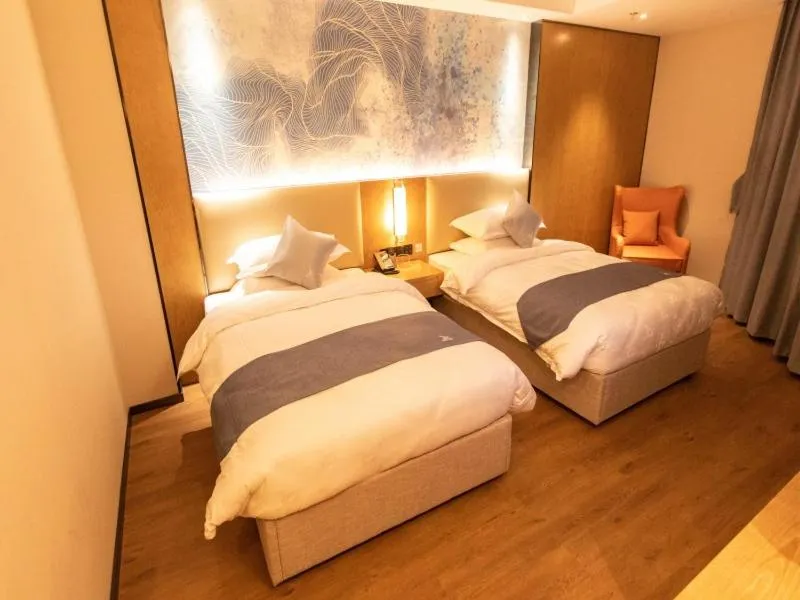 Bed in GreenTree Eastern Linyi Airport