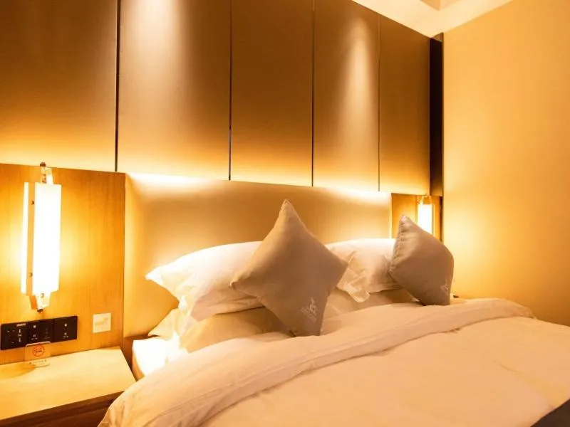 Bed in GreenTree Eastern Linyi Airport