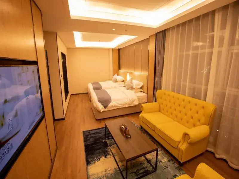 Bed in GreenTree Eastern Linyi Airport Bed in GreenTree Eastern Linyi Airport