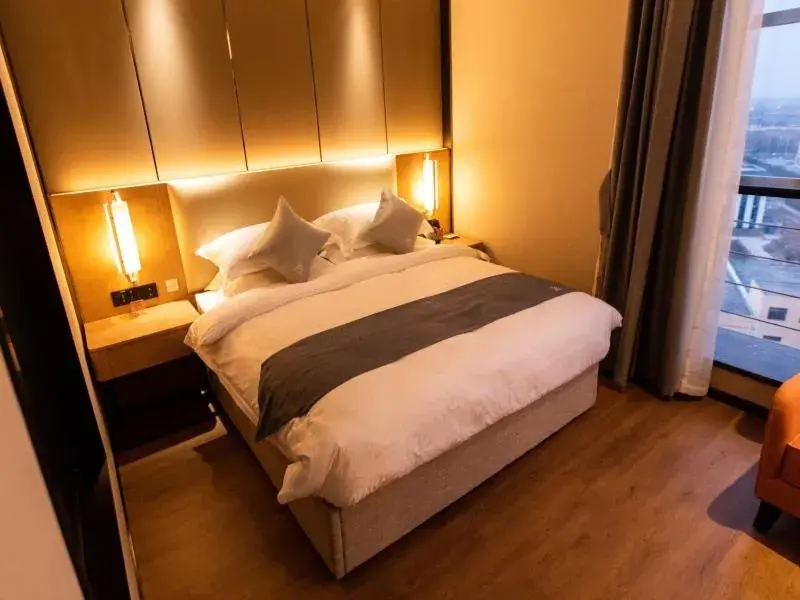 Bed in GreenTree Eastern Linyi Airport Bed in GreenTree Eastern Linyi Airport