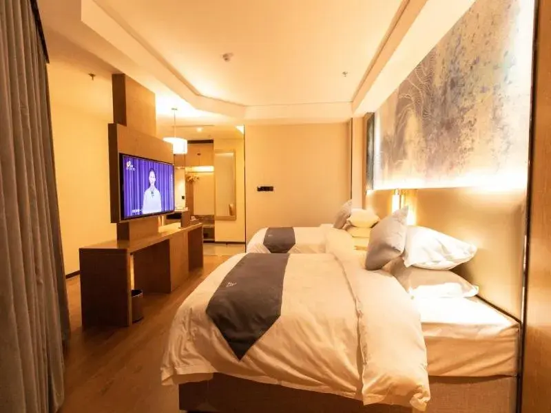 Bed in GreenTree Eastern Linyi Airport Bed in GreenTree Eastern Linyi Airport