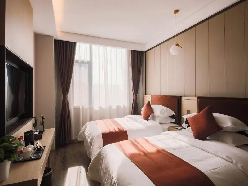 Bed in GYA hotel Linyi Lanshan Hailian International Plaza