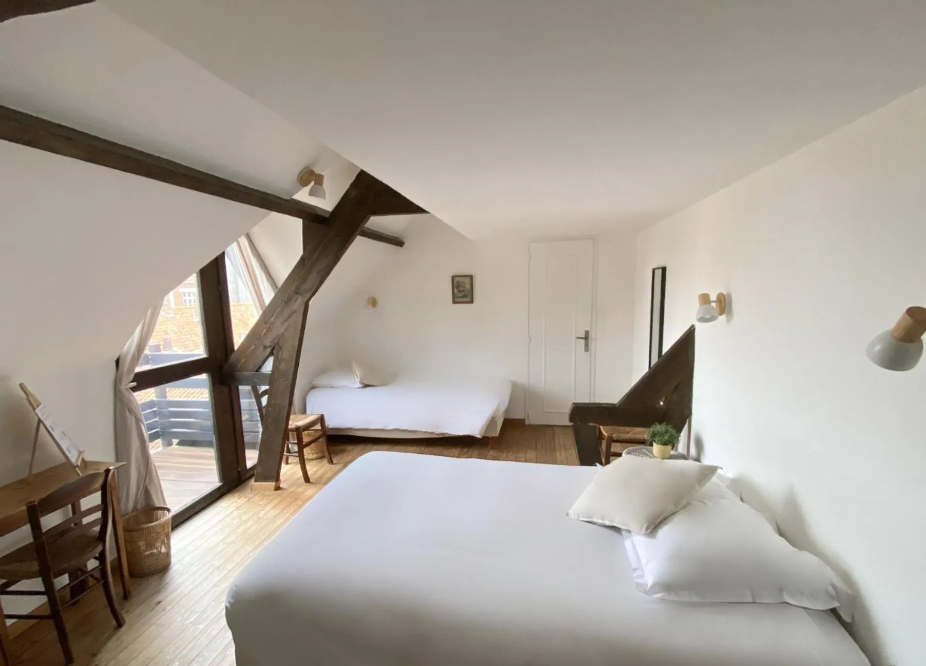 Bed in Hôtel de La Plage - WISSANT