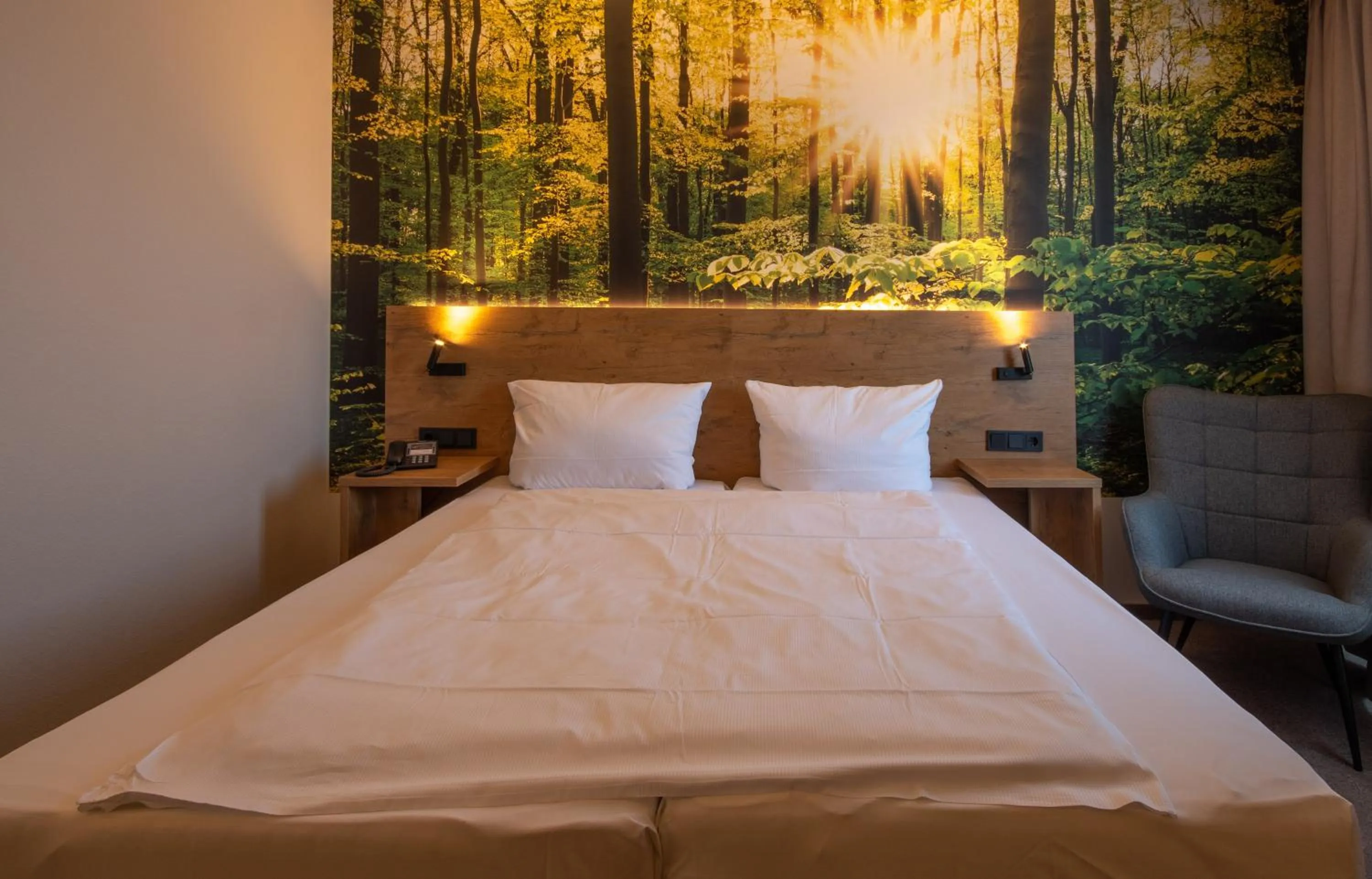 Bed in Hotel Stadt Aurich