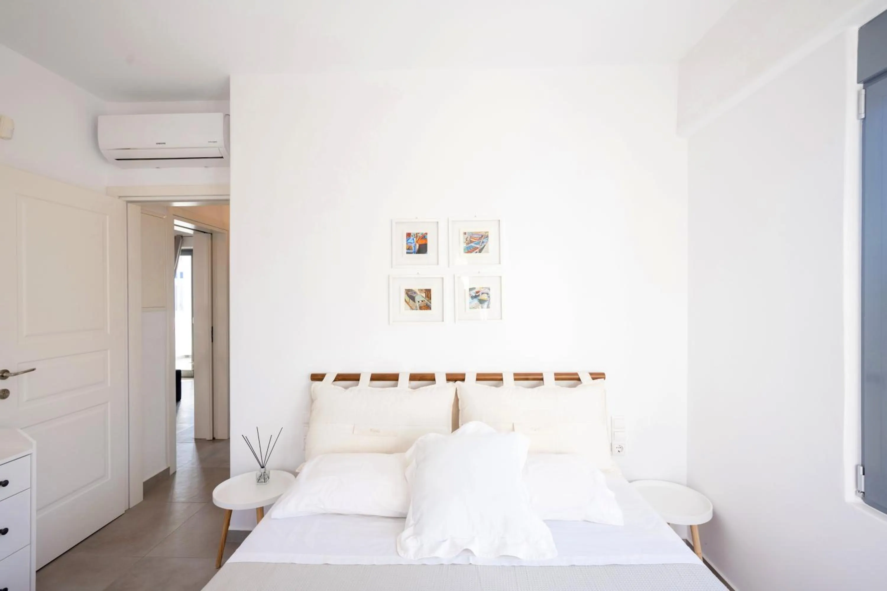 Bed in Mykonos Dot Apartments