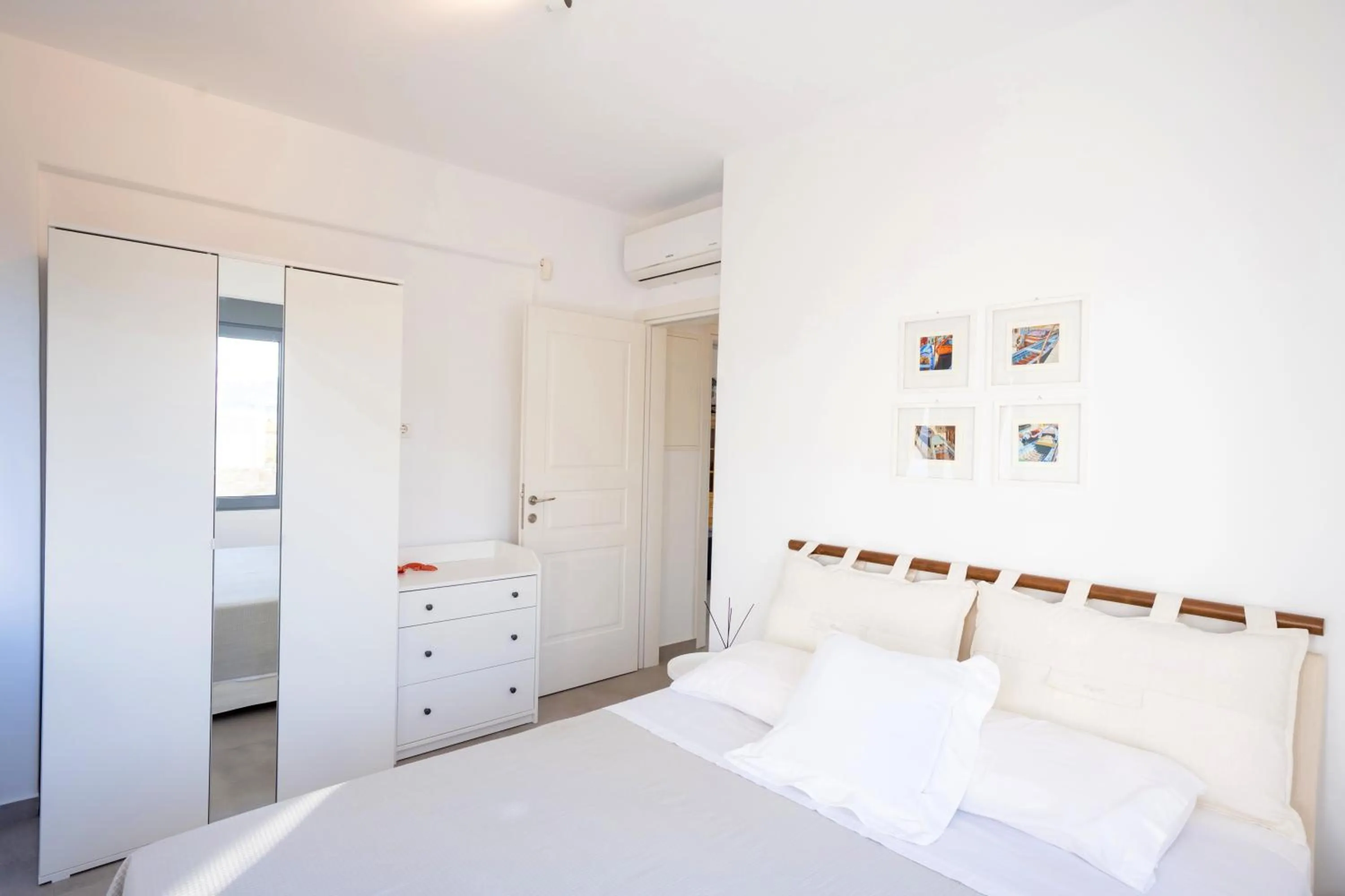 Bed in Mykonos Dot Apartments