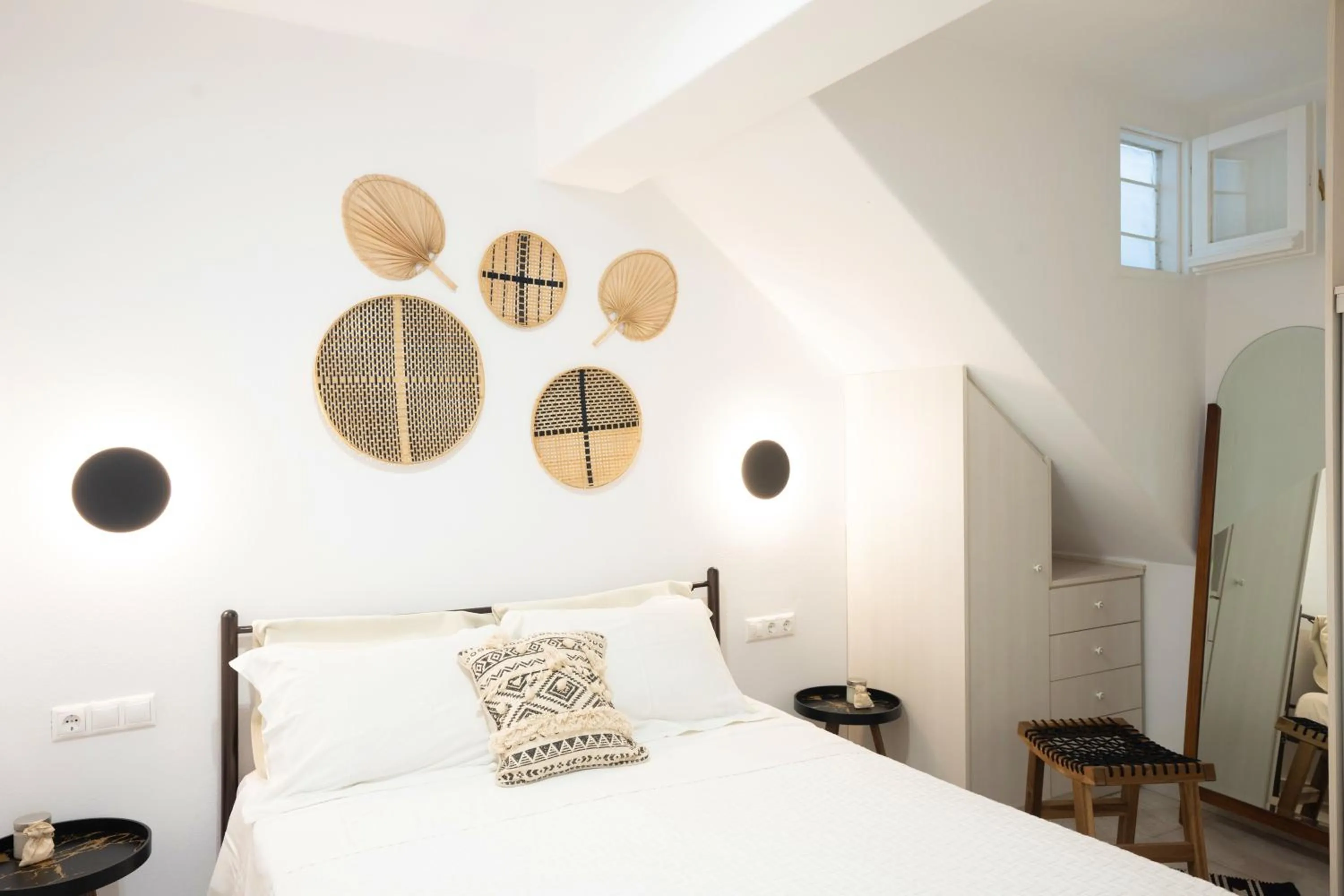 Bed in Mykonos Dot Apartments