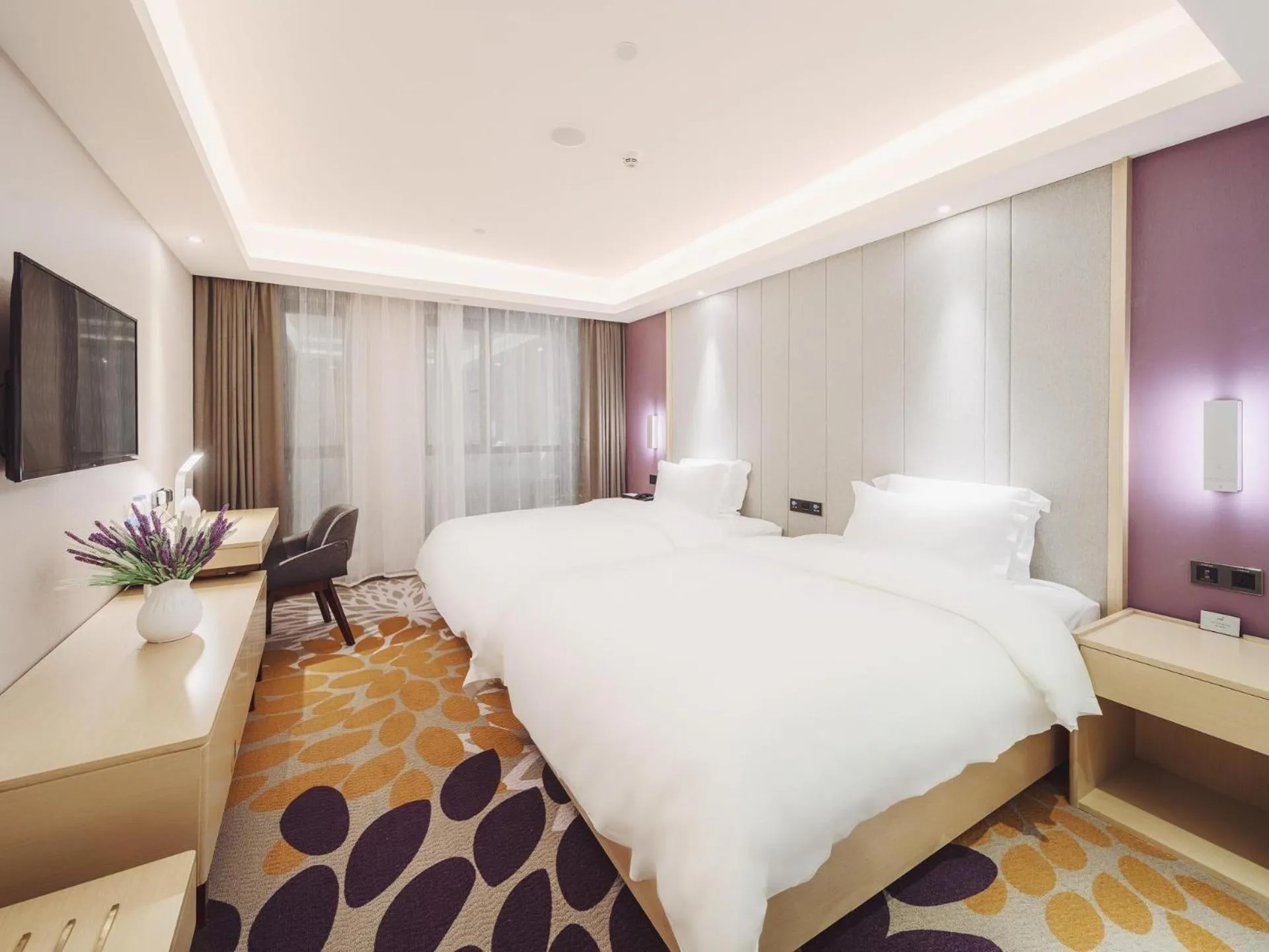 Bed in Lavande Hotel Qingzhen Vocational Education City Time Guizhou
