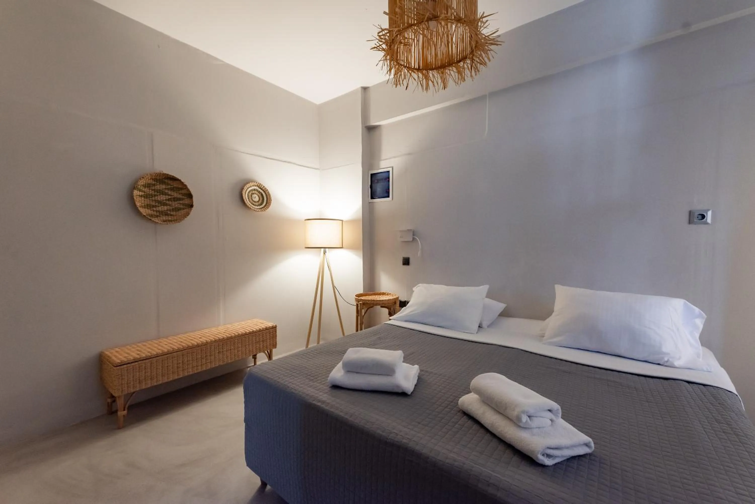 Bed in Rania Apartments Sea View