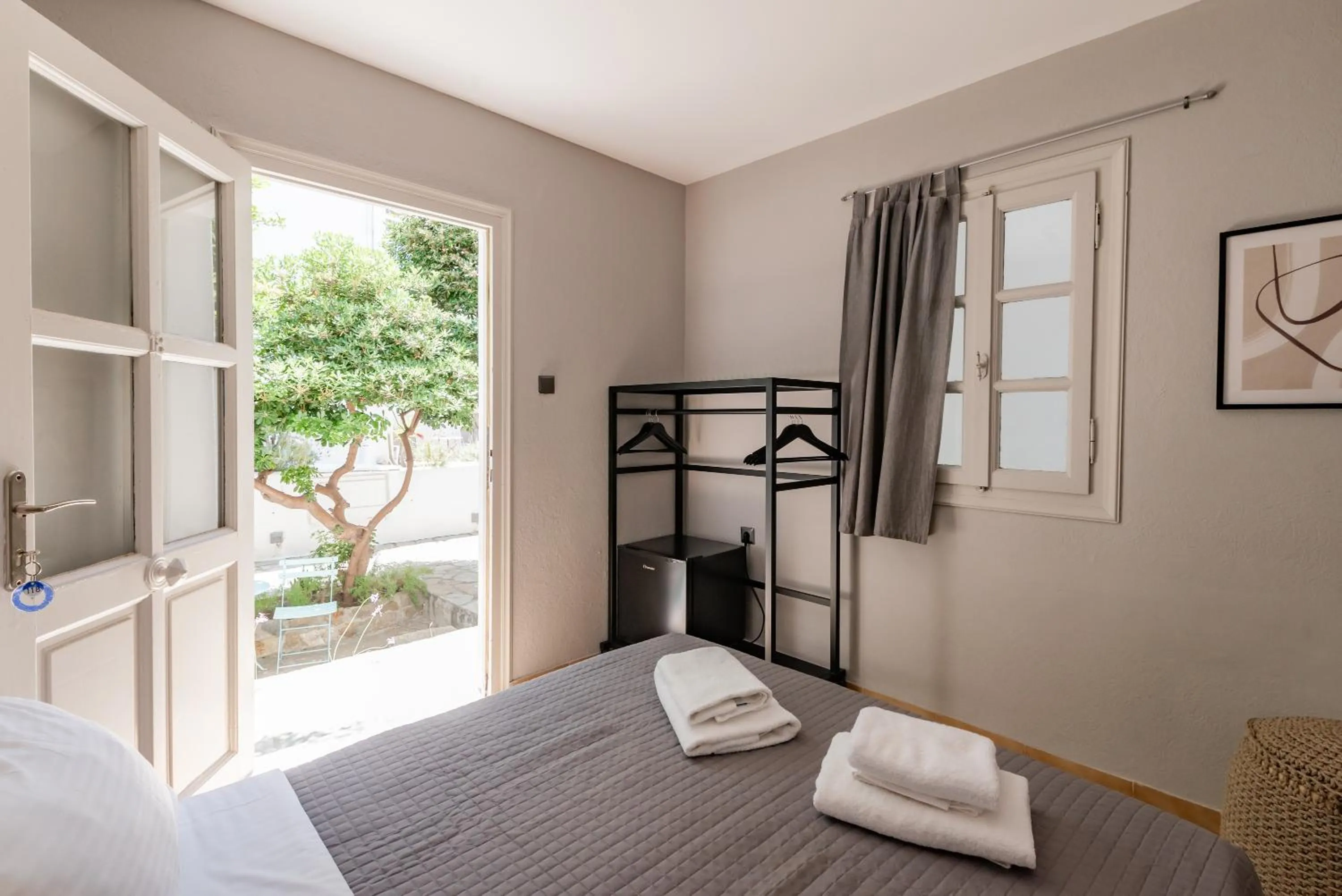 Bed in Rania Apartments Sea View