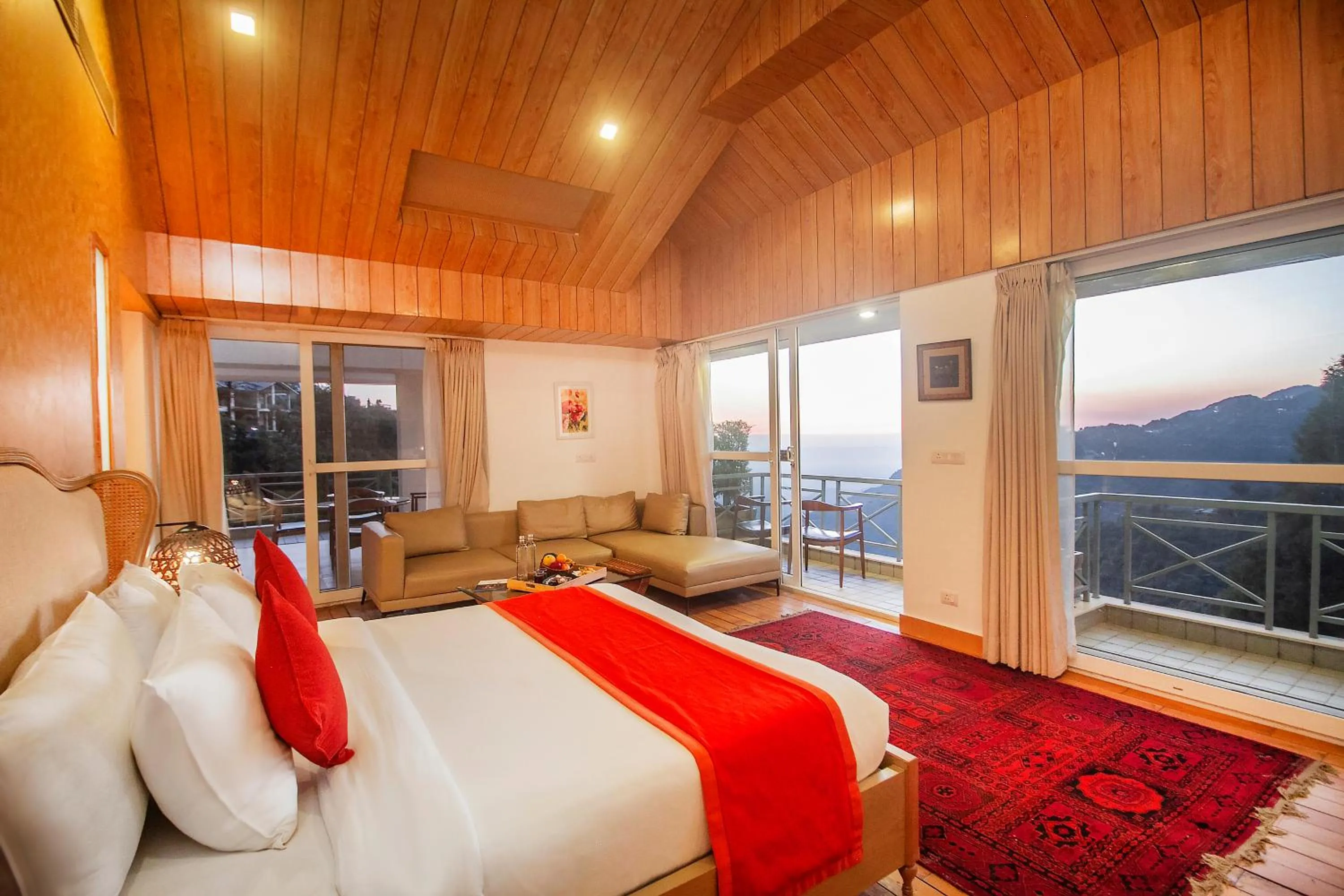 Seating area, Bed in Yog Wellness Resort & Spa By Amritara