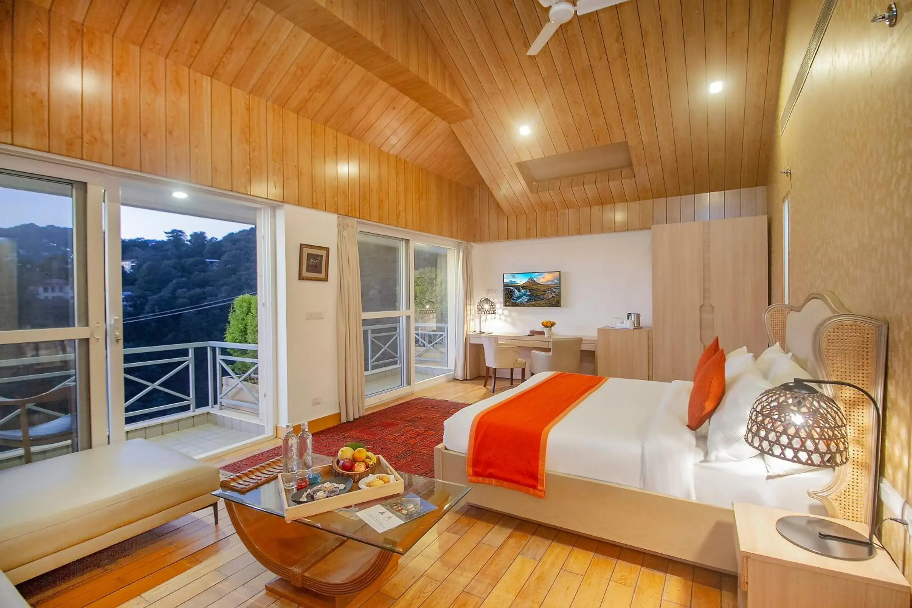 Balcony/Terrace, Bed in Yog Wellness Resort & Spa By Amritara Balcony/Terrace, Bed in Yog Wellness Resort & Spa By Amritara