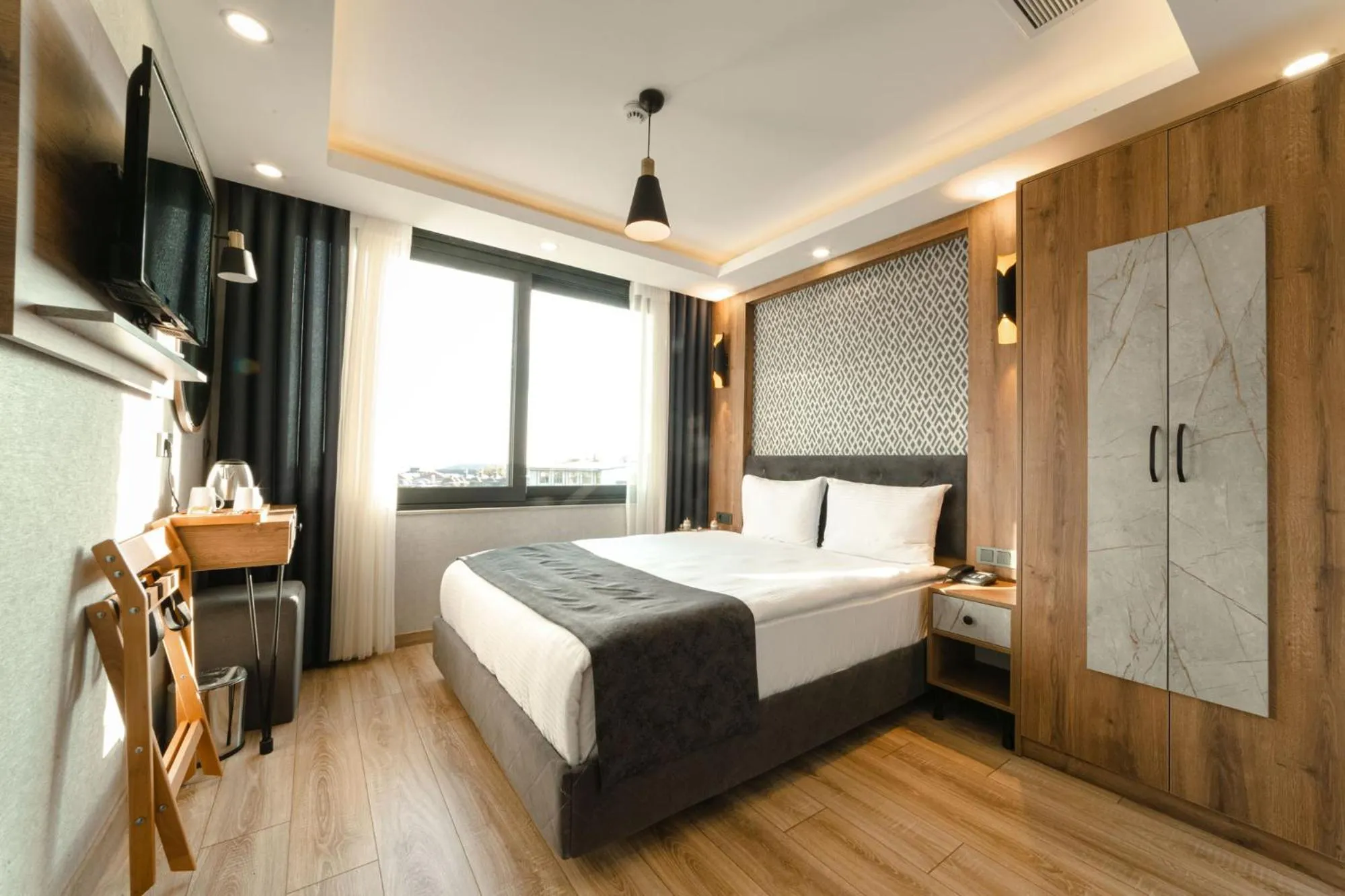 City view, Bed in World Heritage Center Hotel