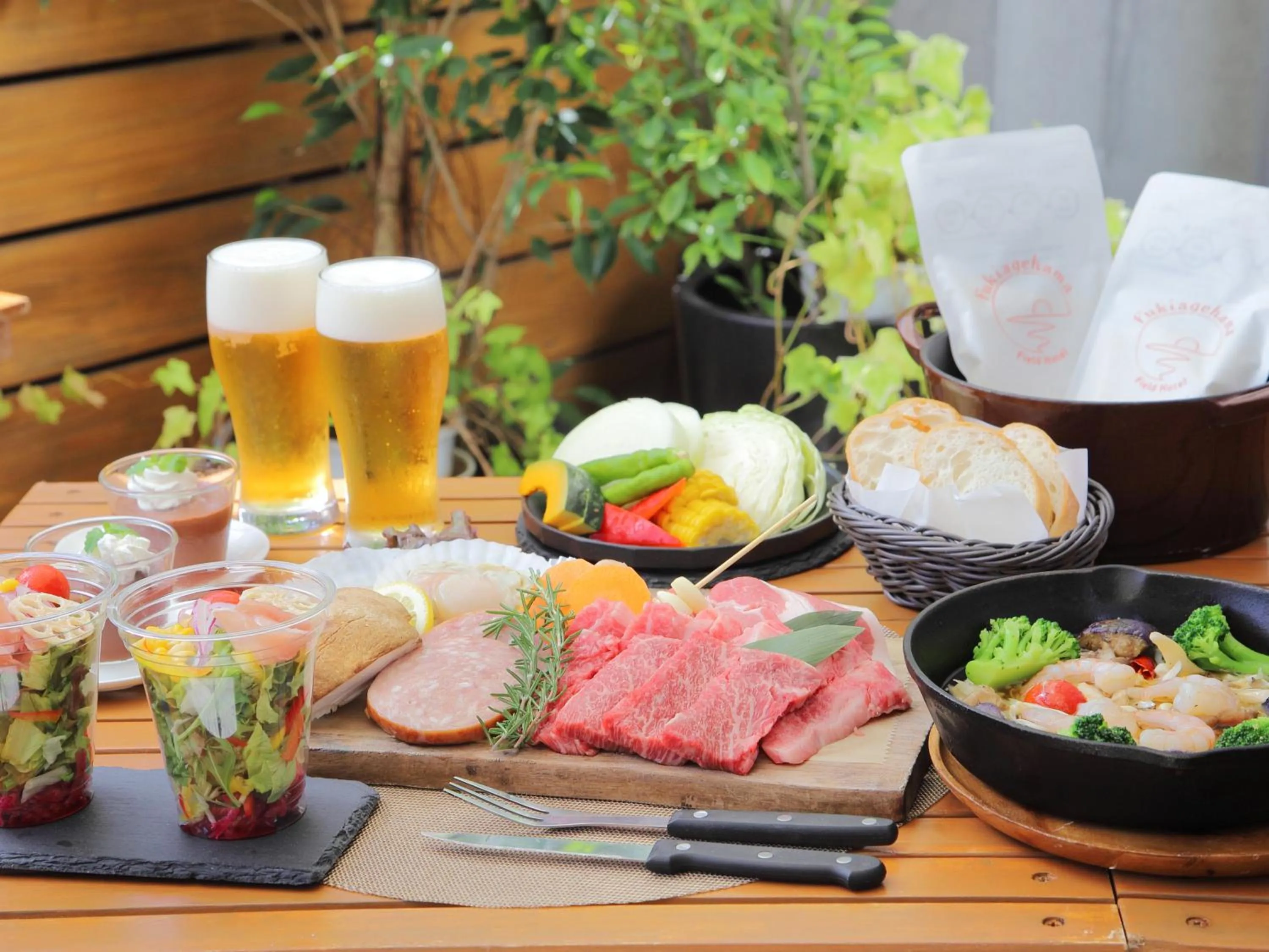 Food close-up in Fukiagehama Field Hotel