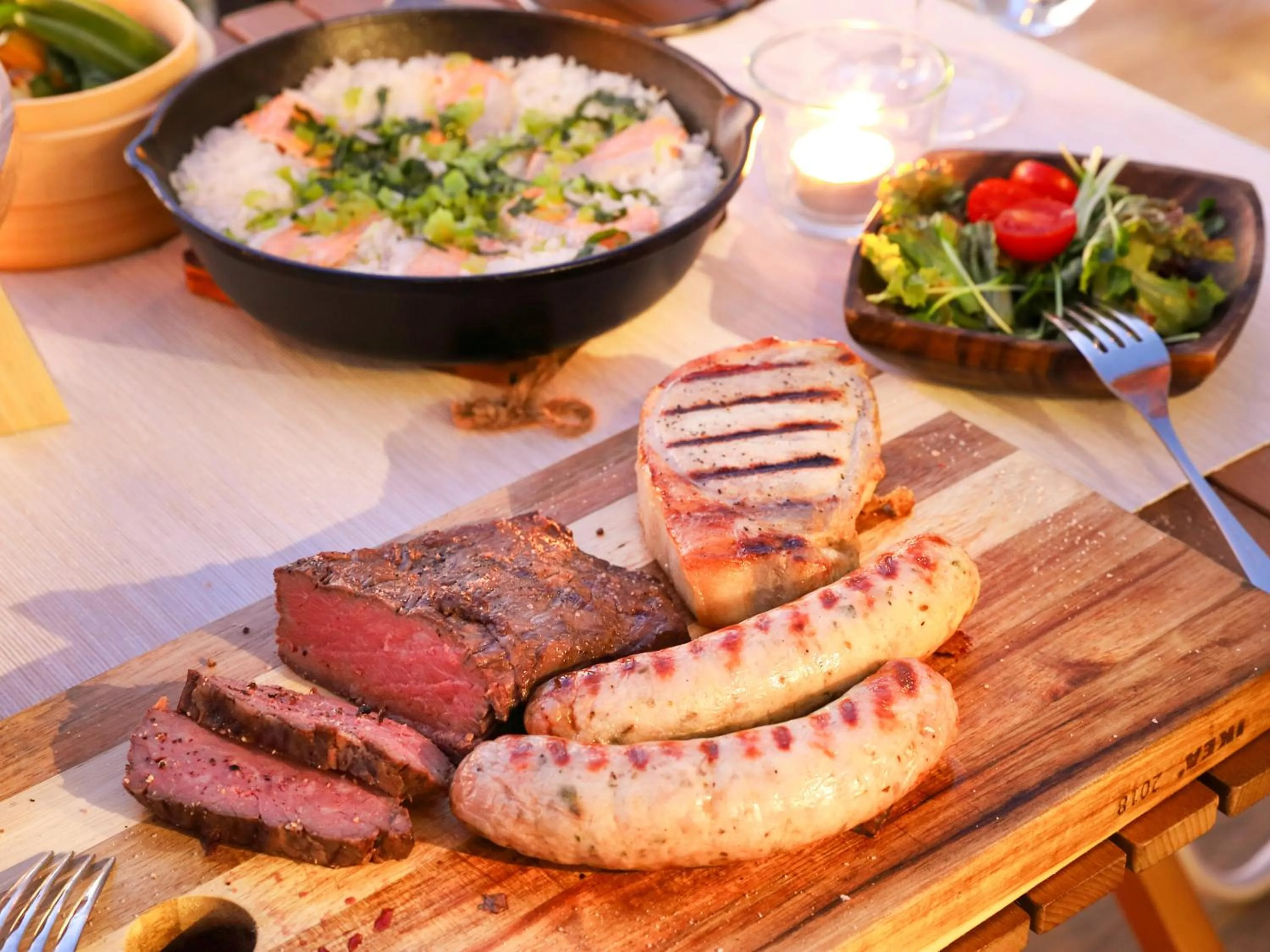 Food and drinks in Fukiagehama Field Hotel