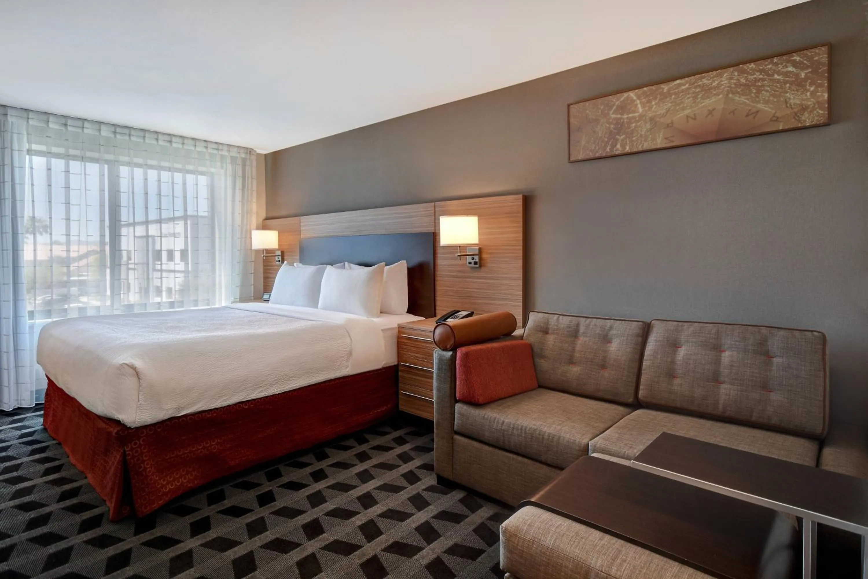 Photo of the whole room, Bed in TownePlace Suites Las Vegas Airport South