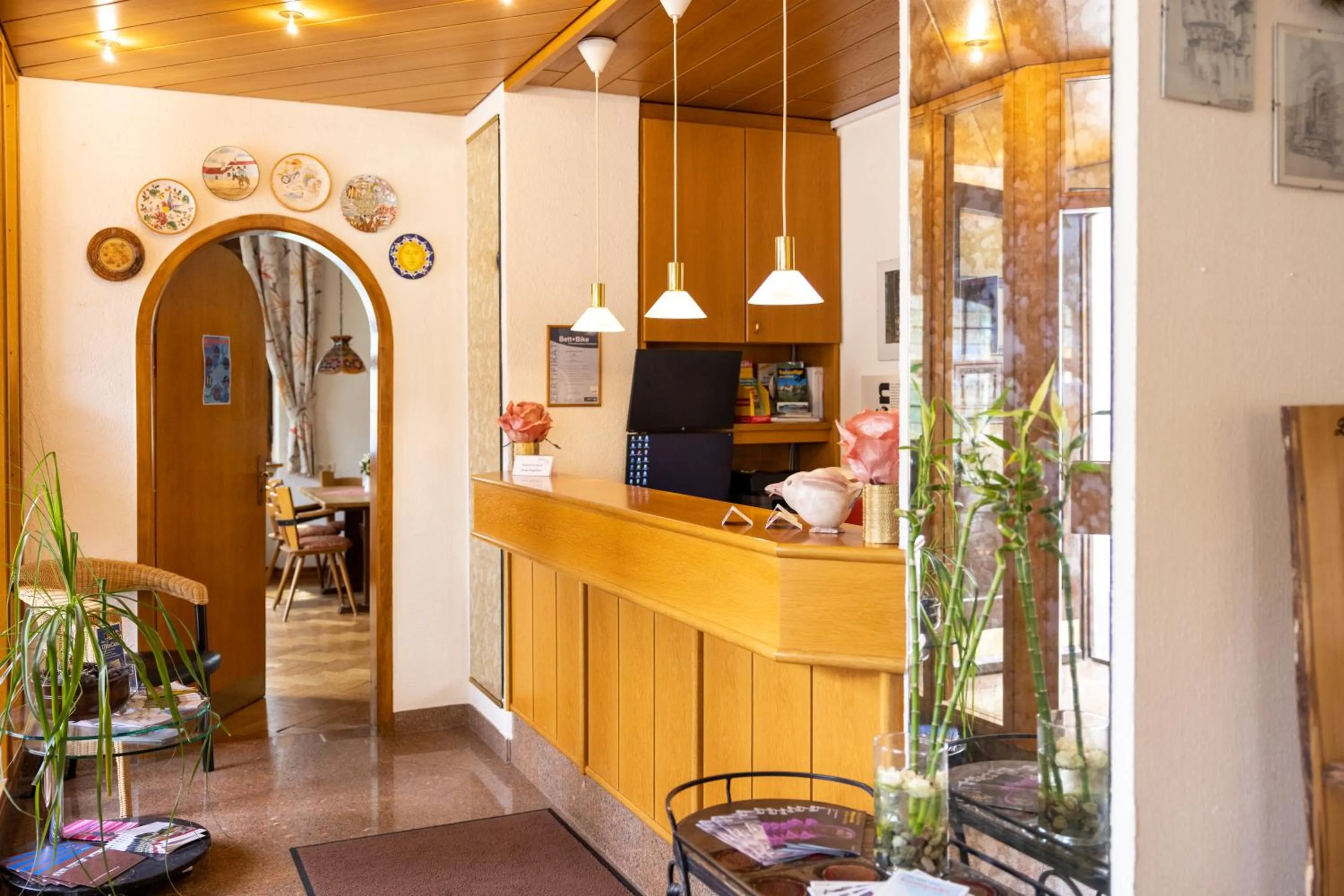 Lobby or reception in Hotel Garni Lehrertal