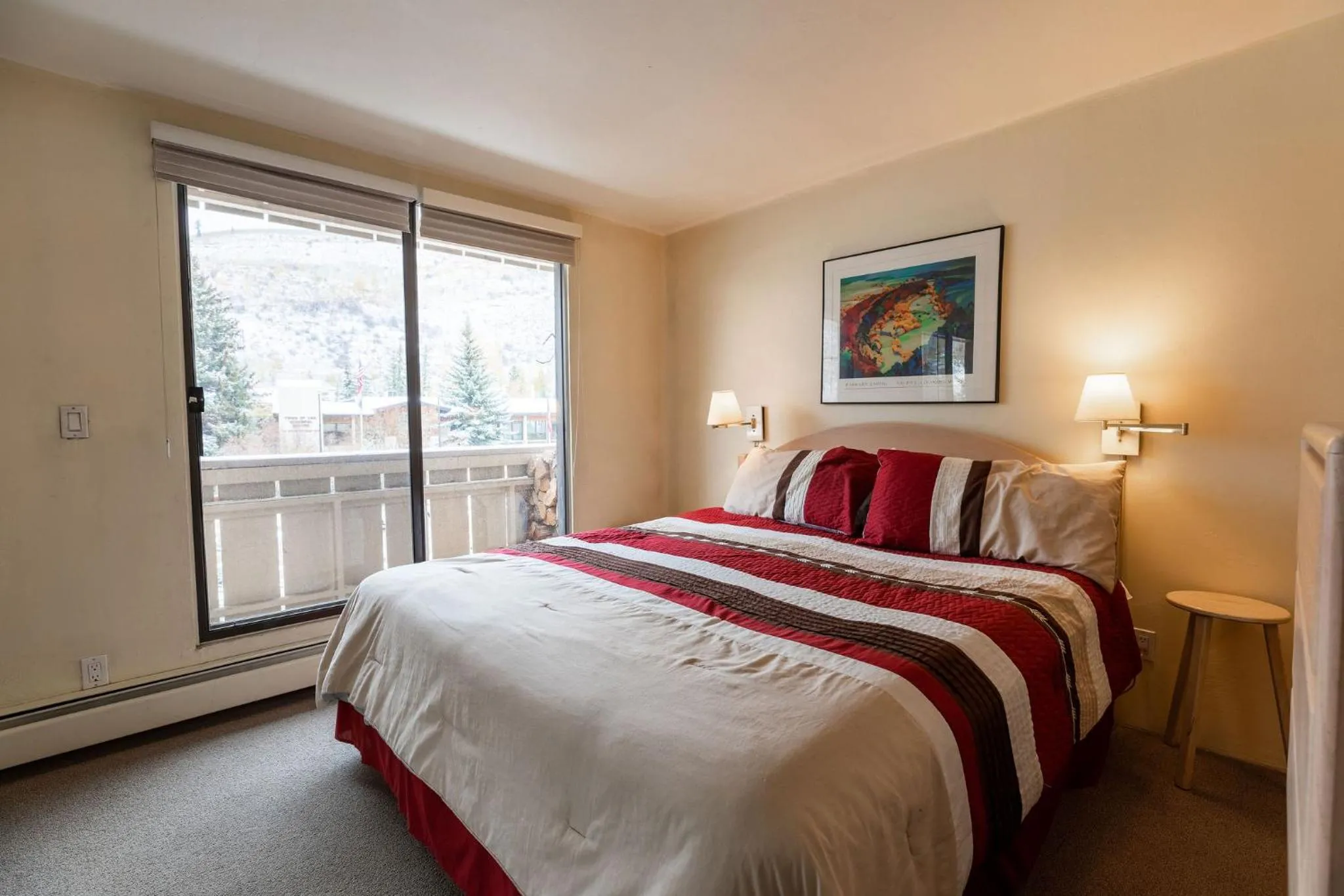Bed in Scorpio Condominiums by Vail Realty