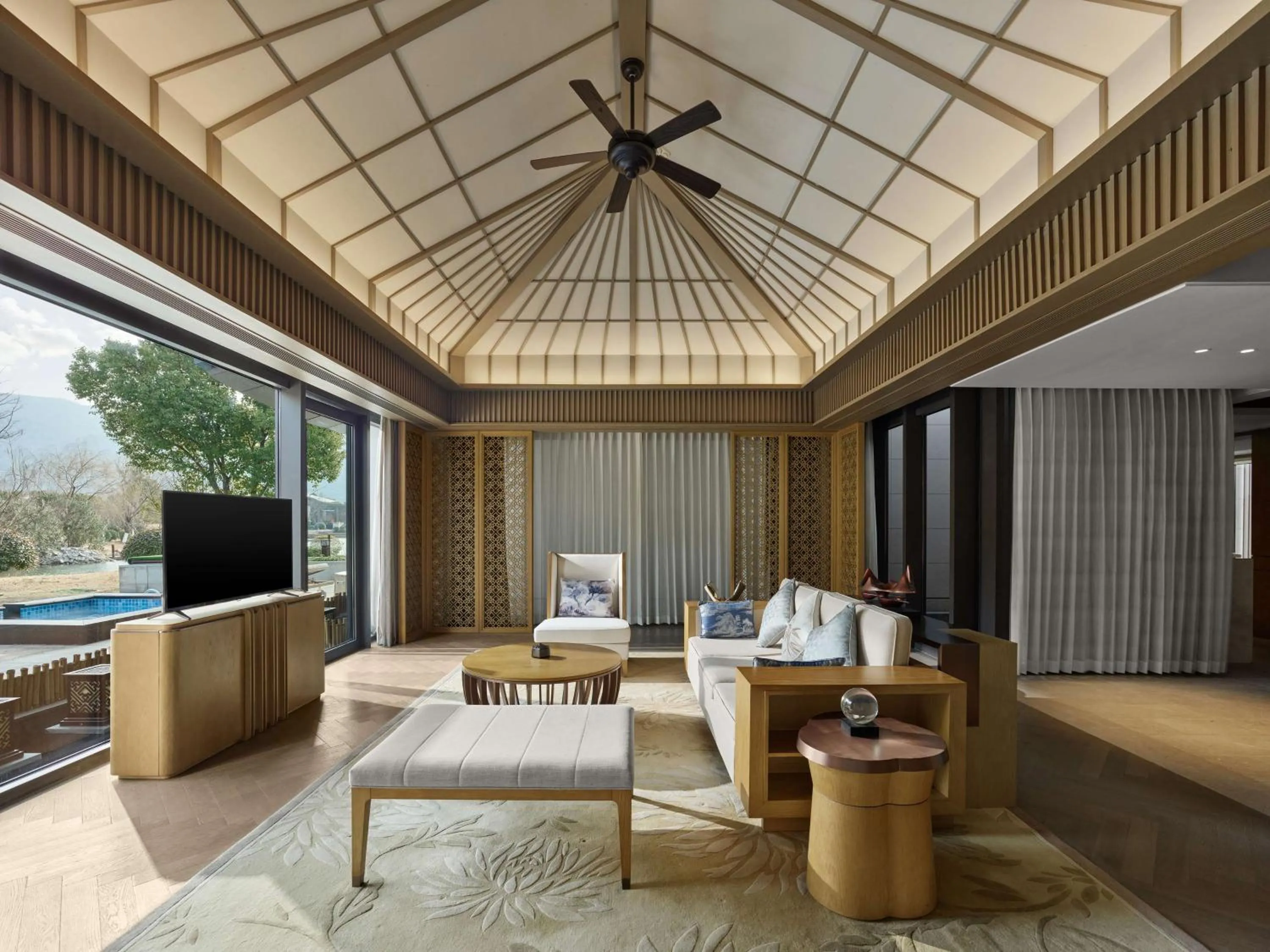 Living room in Hilton Suzhou New District