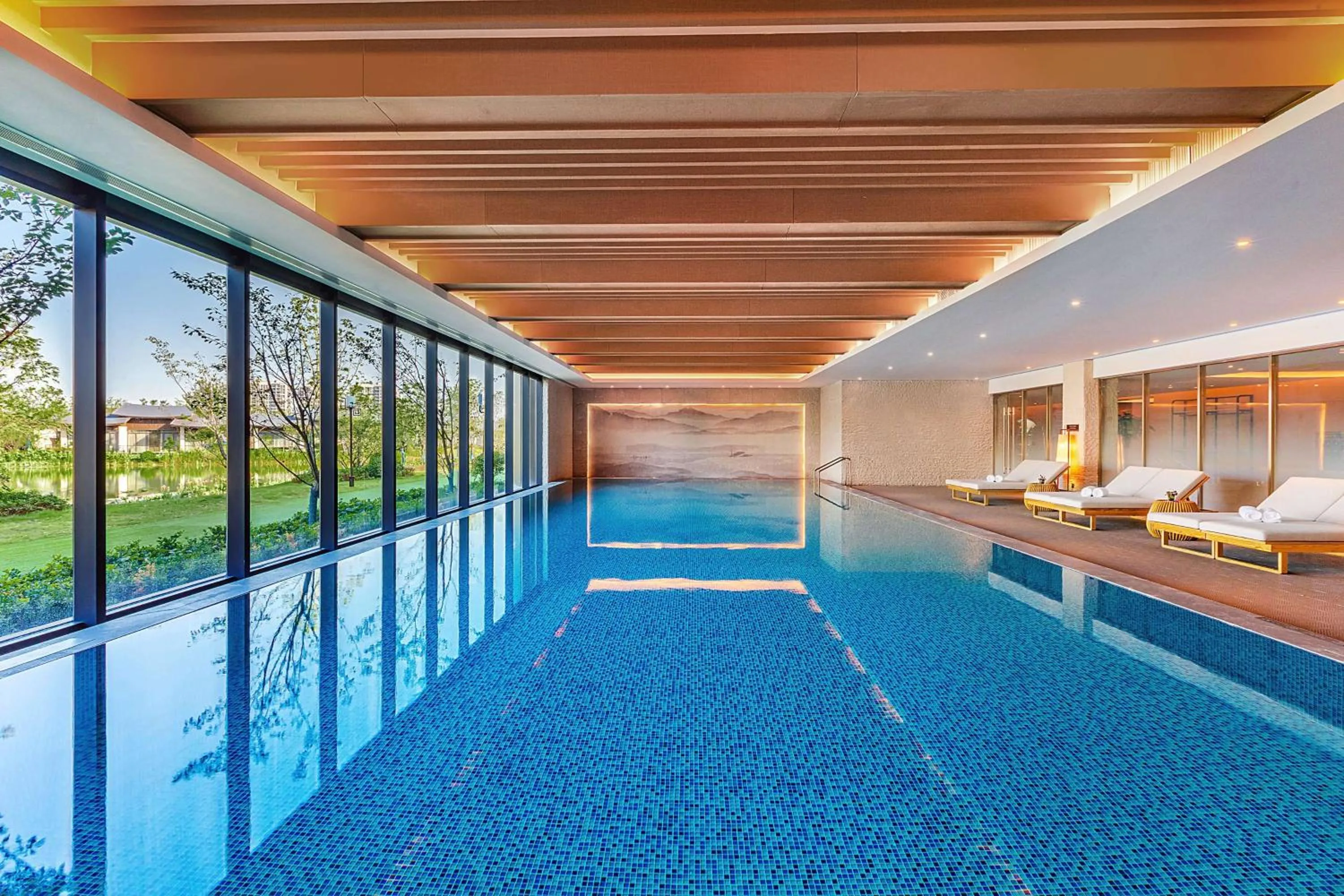 Pool view in Hilton Suzhou New District