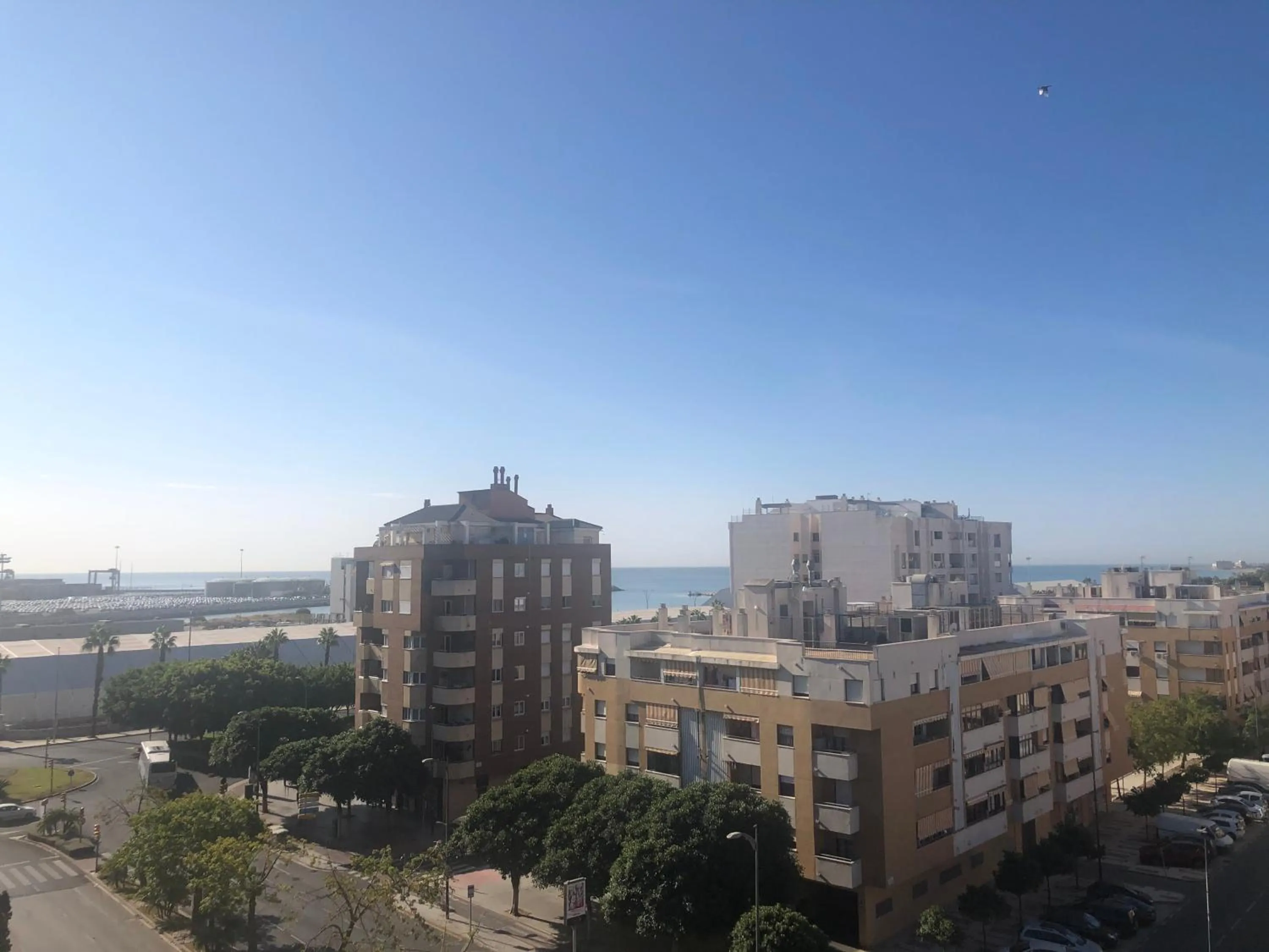 Sea view in easyHotel Malaga City Centre
