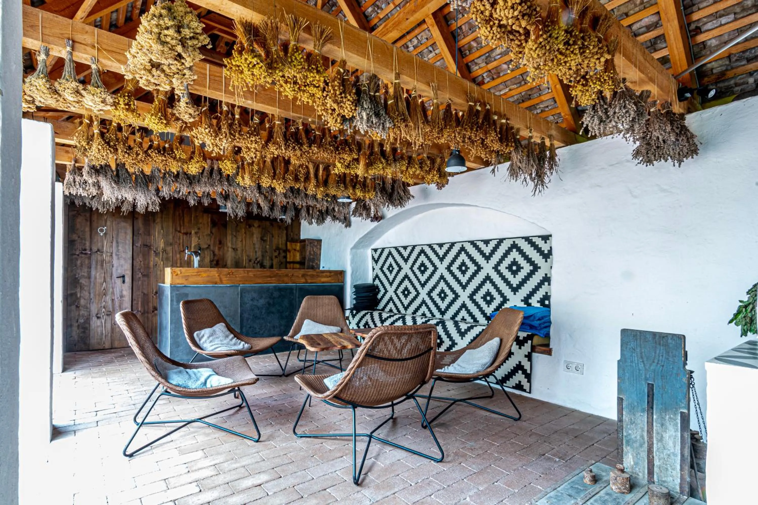 Patio in Almalomb Apartman