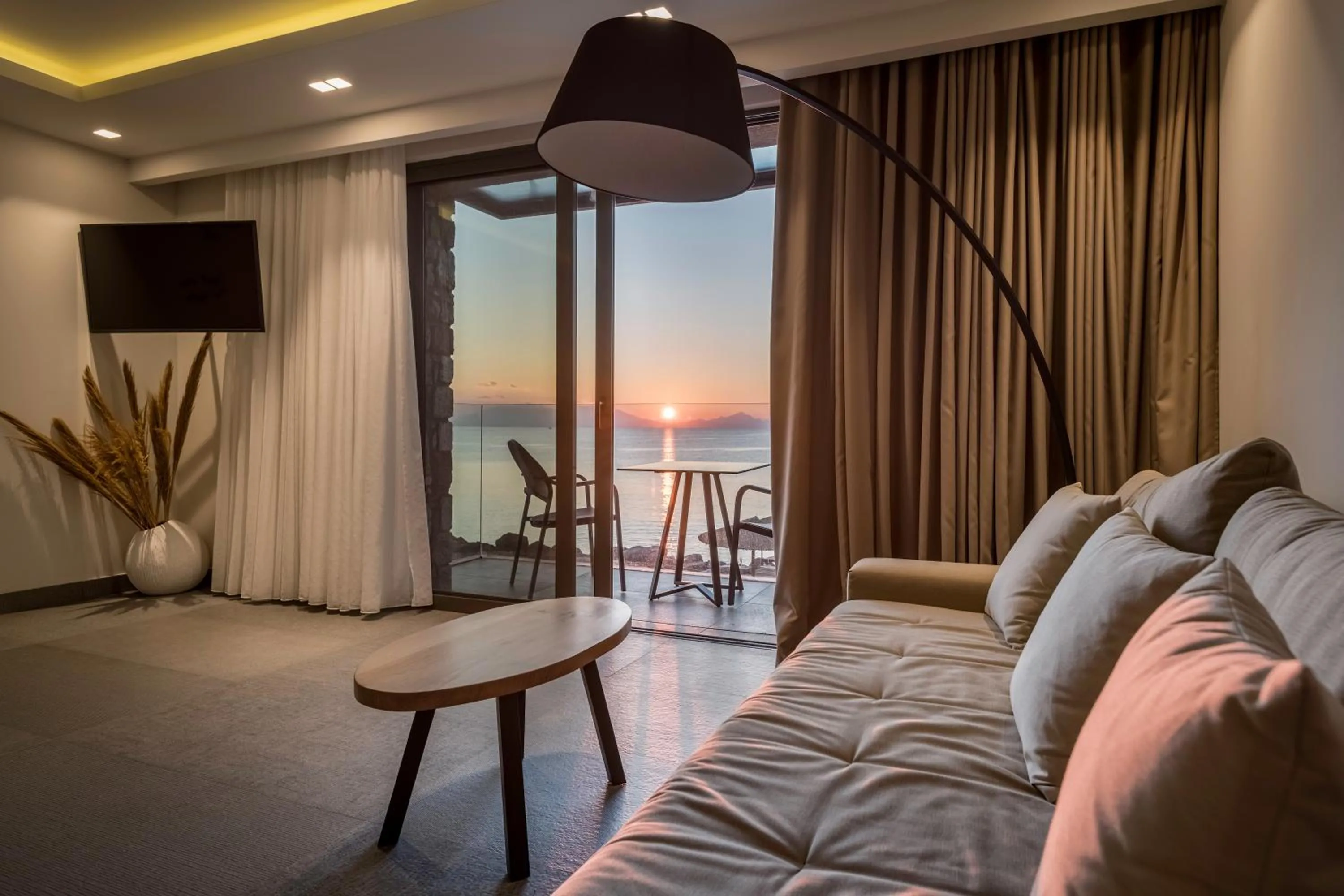 Seating area in NISSEA Boutique Hotel