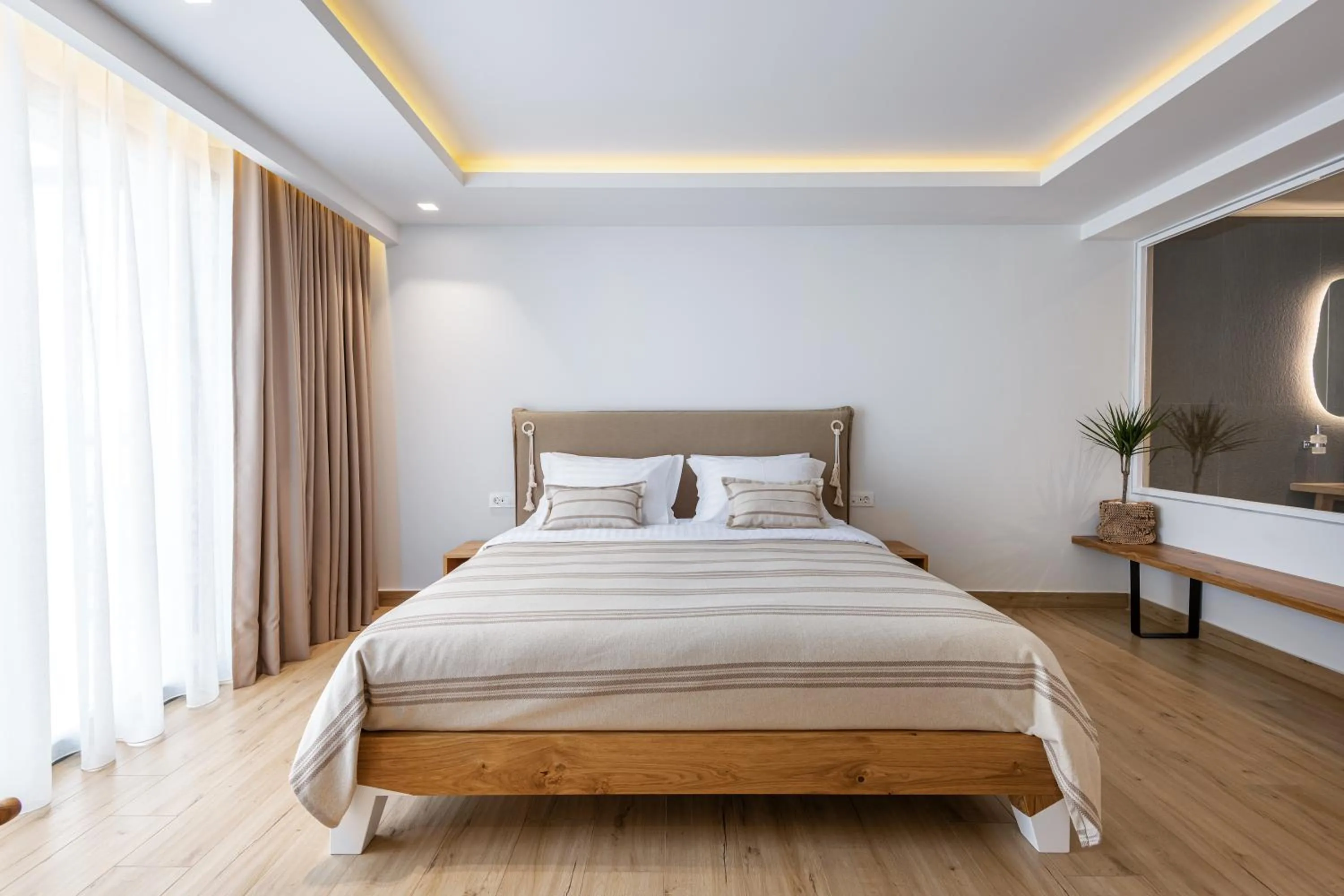 Bed in NISSEA Boutique Hotel