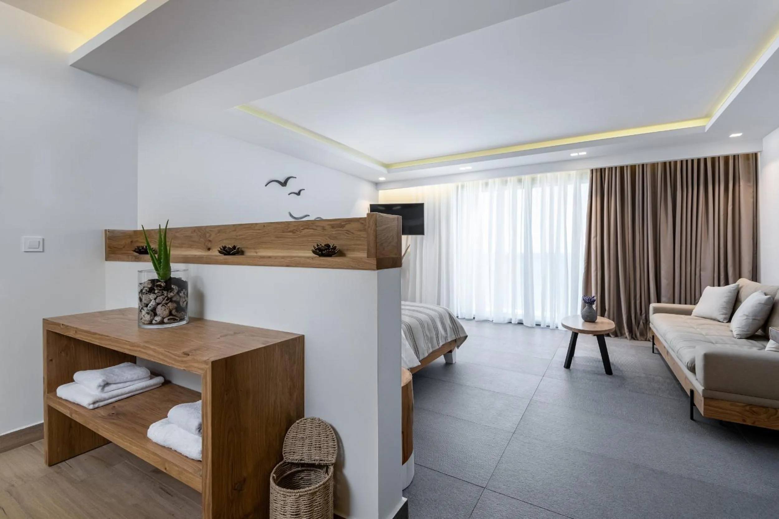 Bed in NISSEA Boutique Hotel