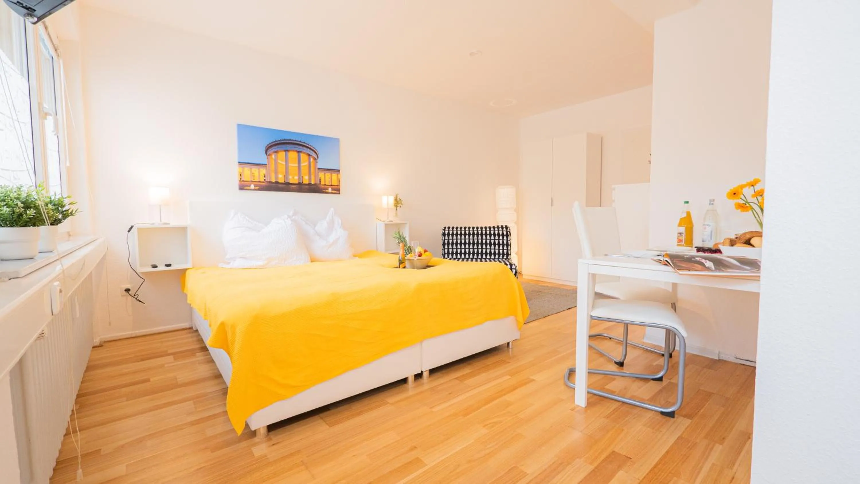 Bed in Relax Aachener Boardinghouse Appartements Premium 1