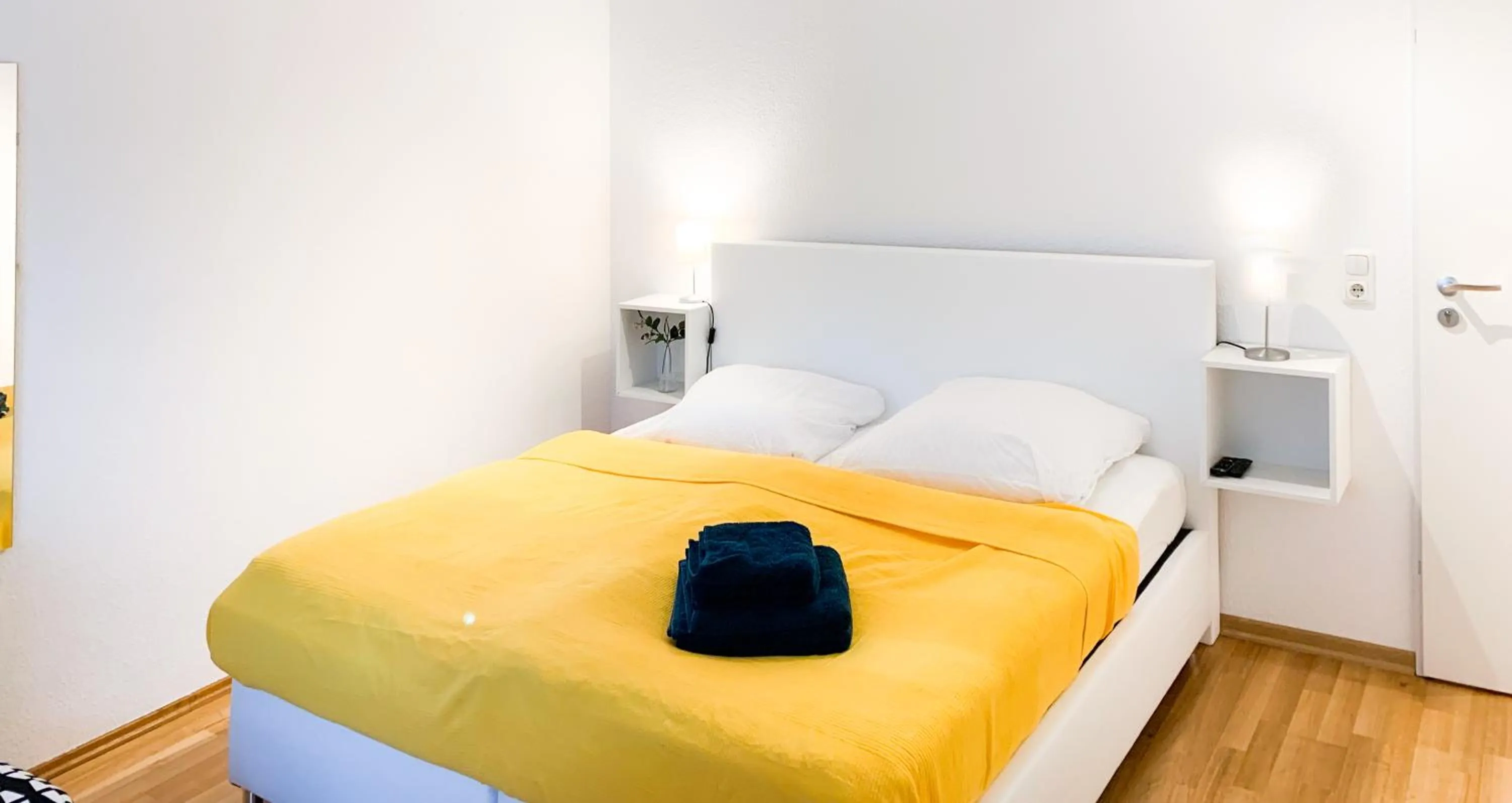Bed in Relax Aachener Boardinghouse Appartements Premium 1