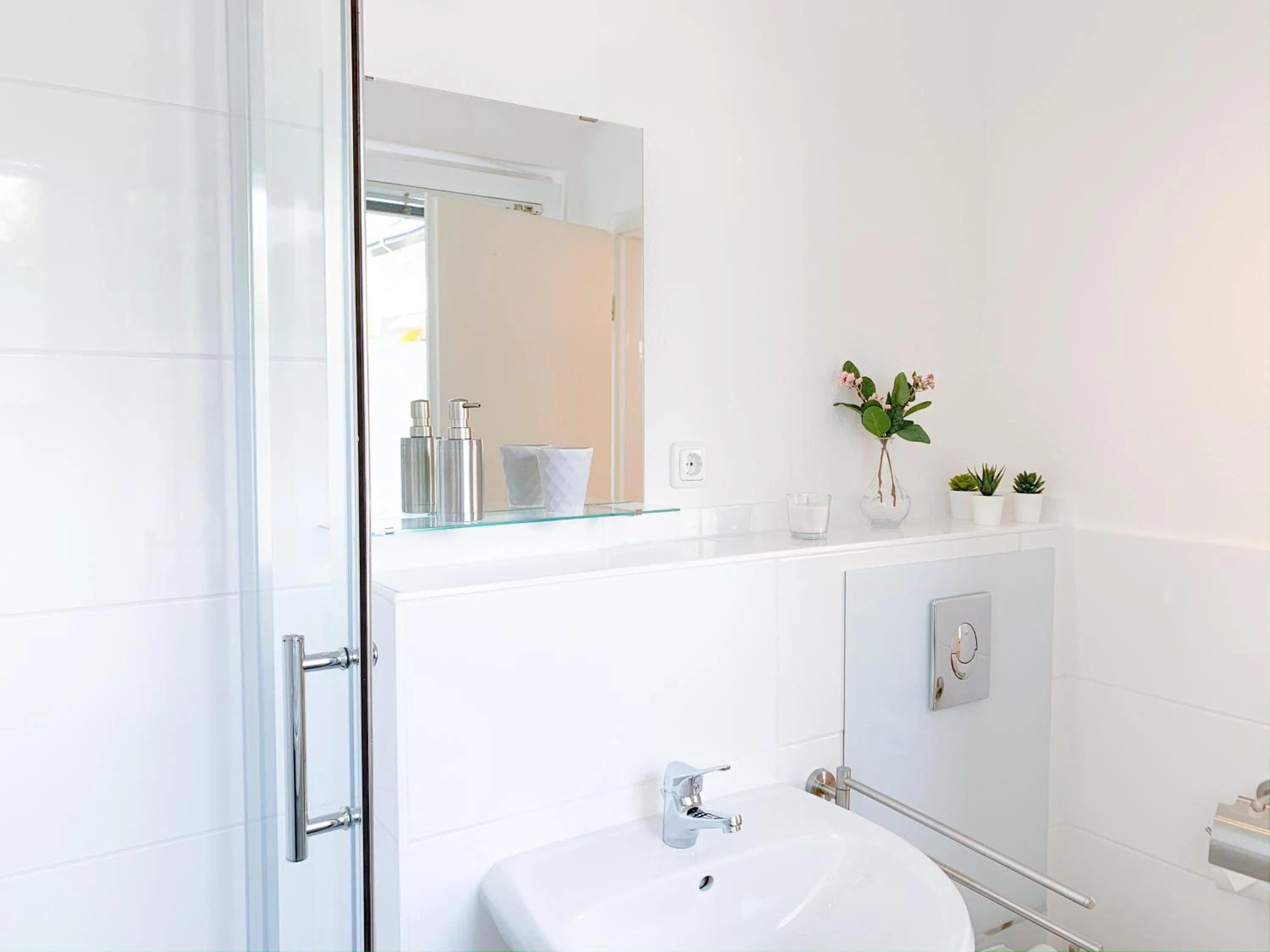 Bathroom in Relax Aachener Boardinghouse Appartements Premium 1