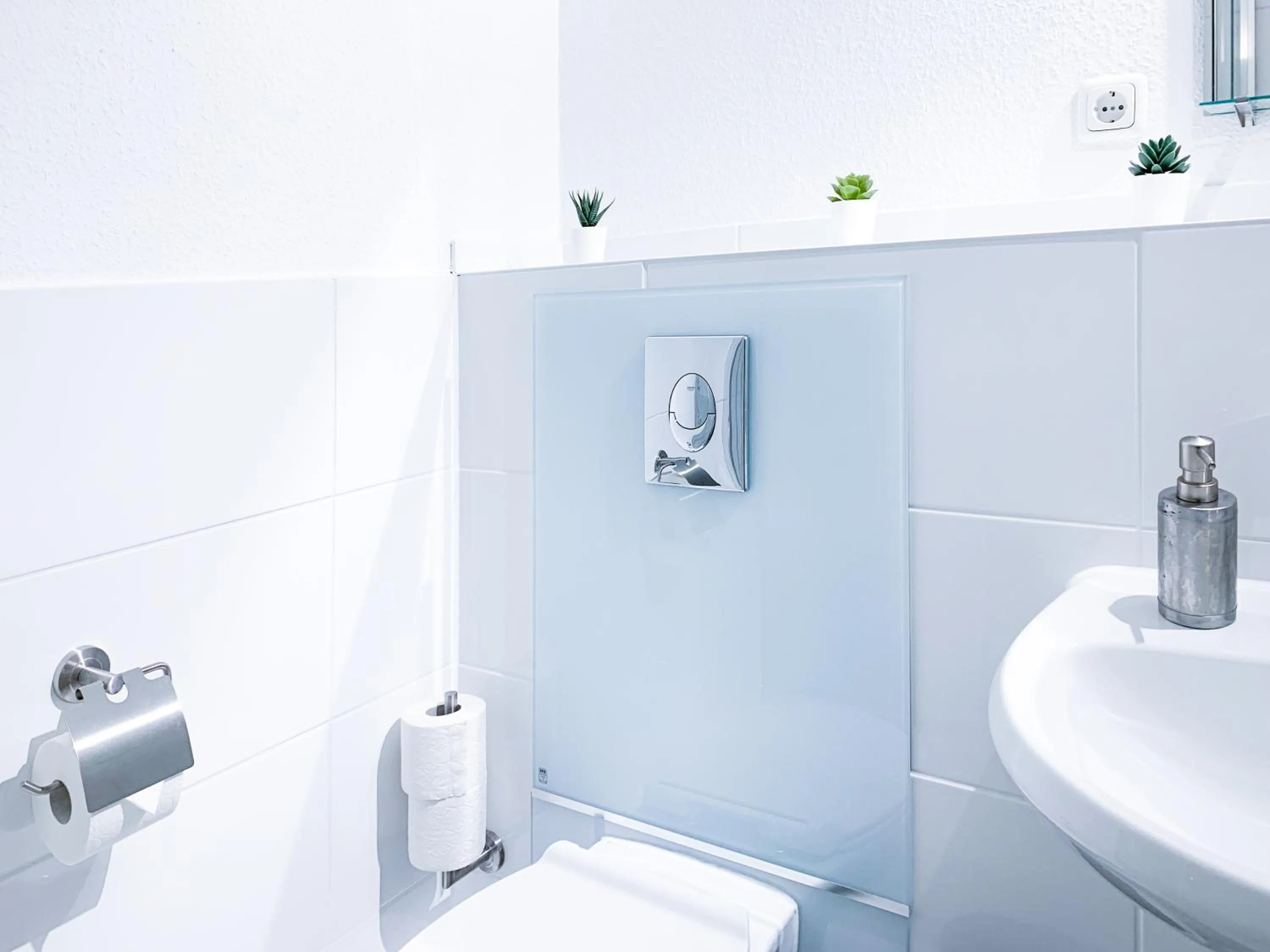 Bathroom in Relax Aachener Boardinghouse Appartements Premium 1