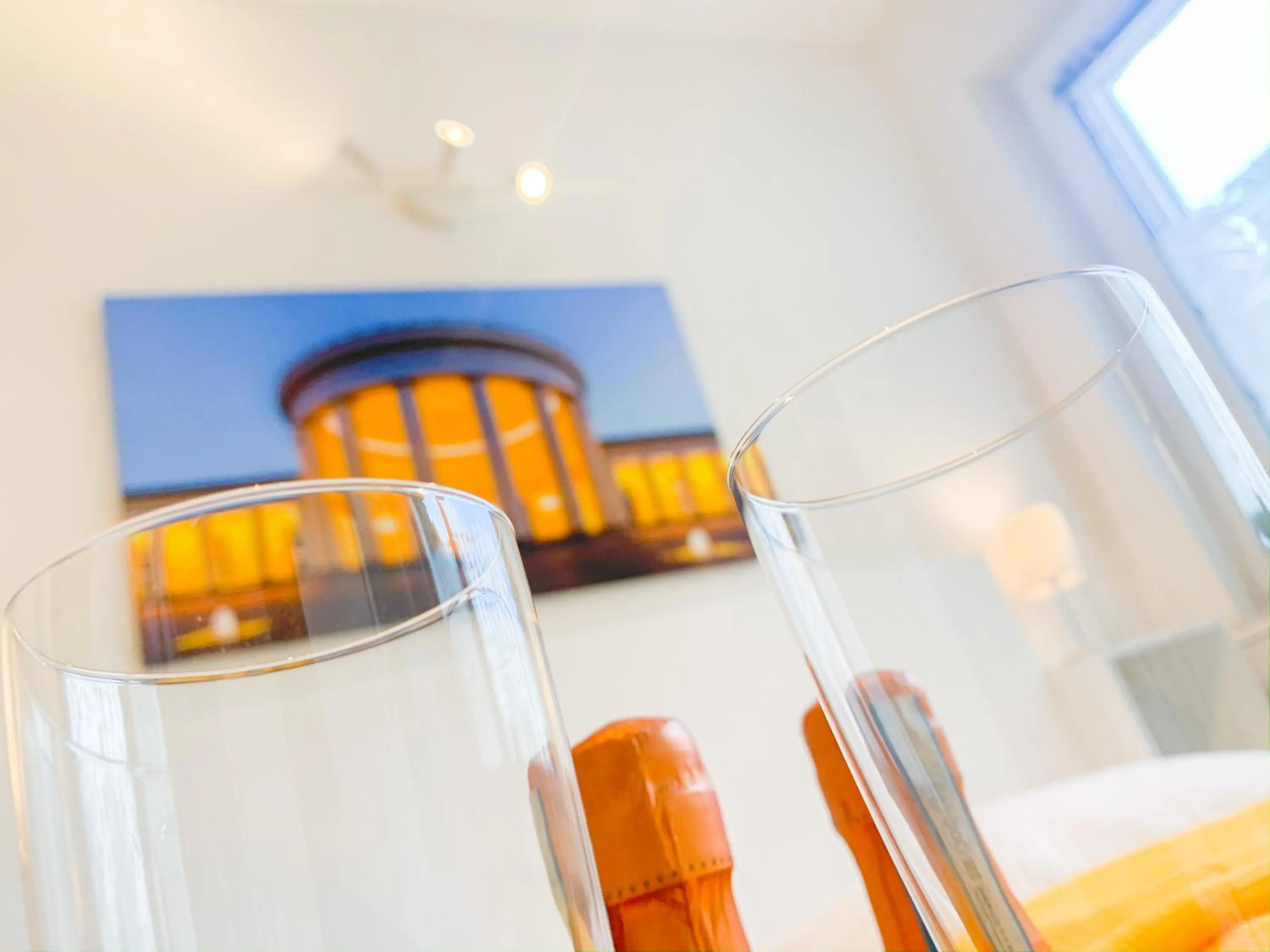 Decorative detail, Bed in Relax Aachener Boardinghouse Appartements Premium 1